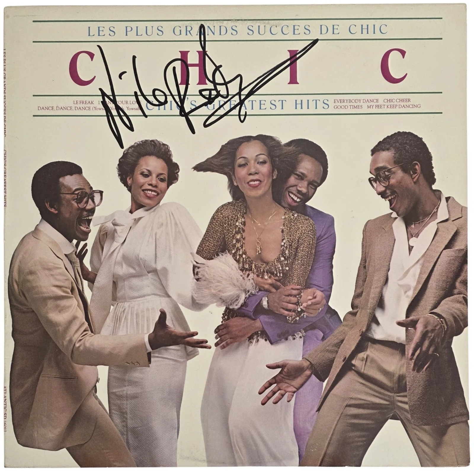 Nile Rodgers Signed Chic Greatest Hits Album COA Proof Autographed Vinyl Record, image 5