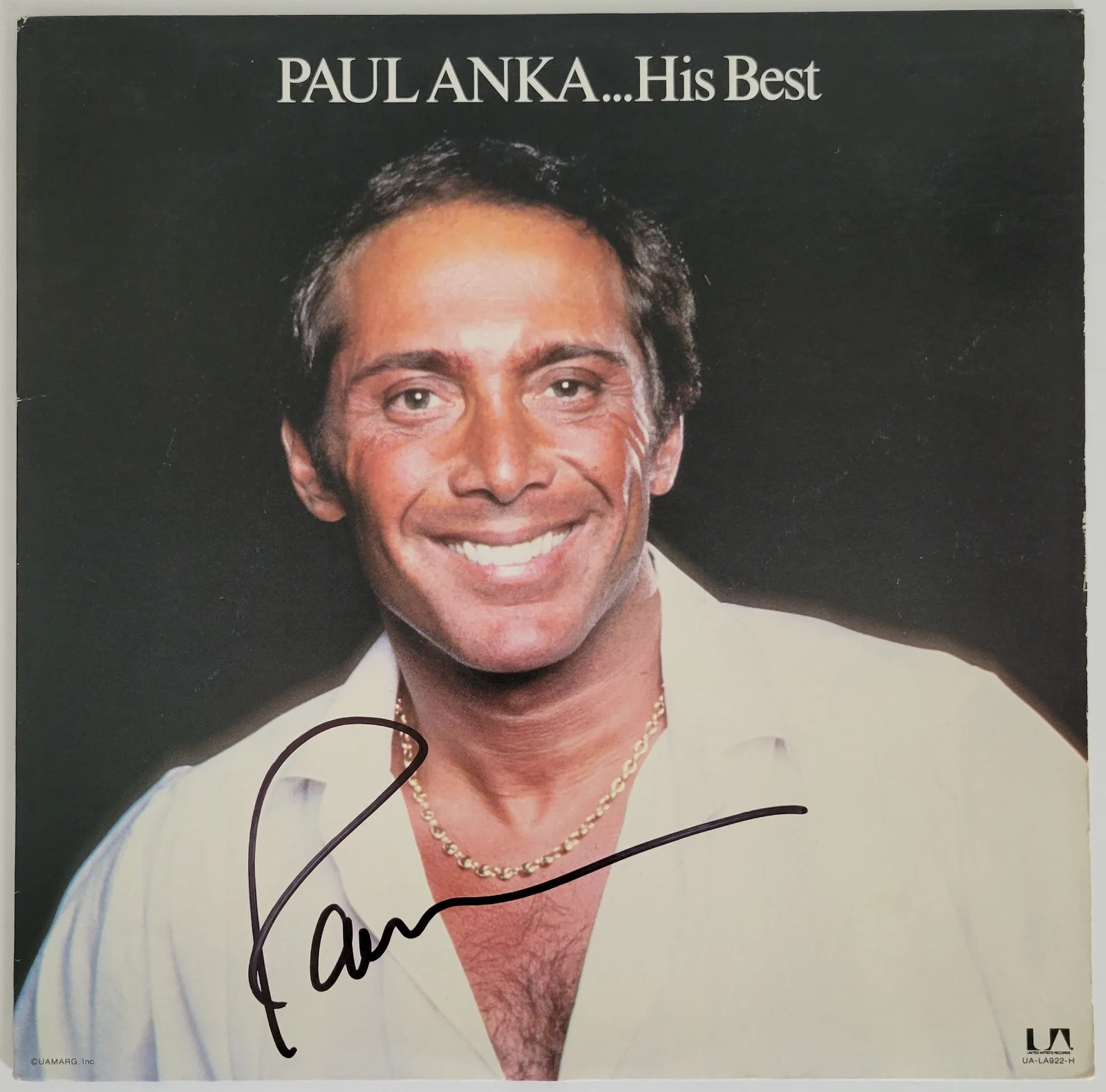Paul Anka signed His Best album vinyl record COA exact proof autographed, image 3