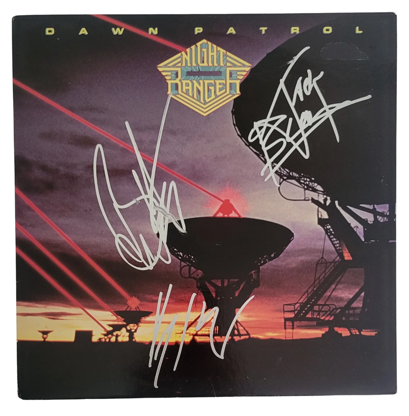 Night Rangers Band Signed Dawn Patrol Album COA Proof Autographed Vinyl Record, image 3