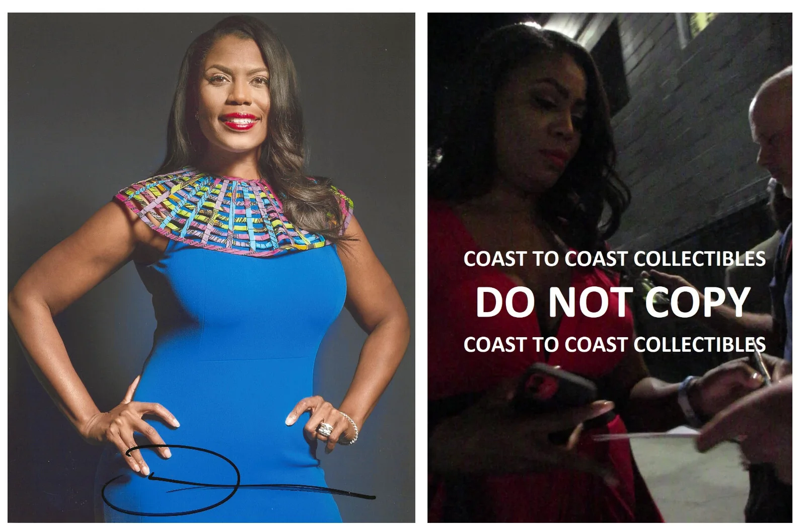 Omarosa Manigault Newman — Omarosa Manigault Newman signed 8x10 photo COA proof autographed...Donald Trump
