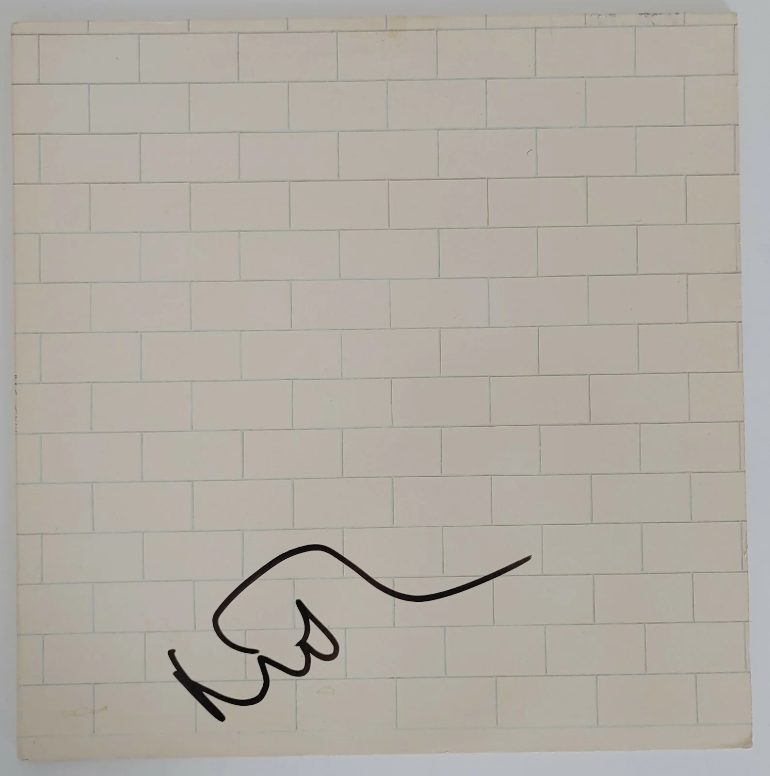 Nick Mason autographed Pink Floyd The Wall album record exact proof Beckett COA, image 2