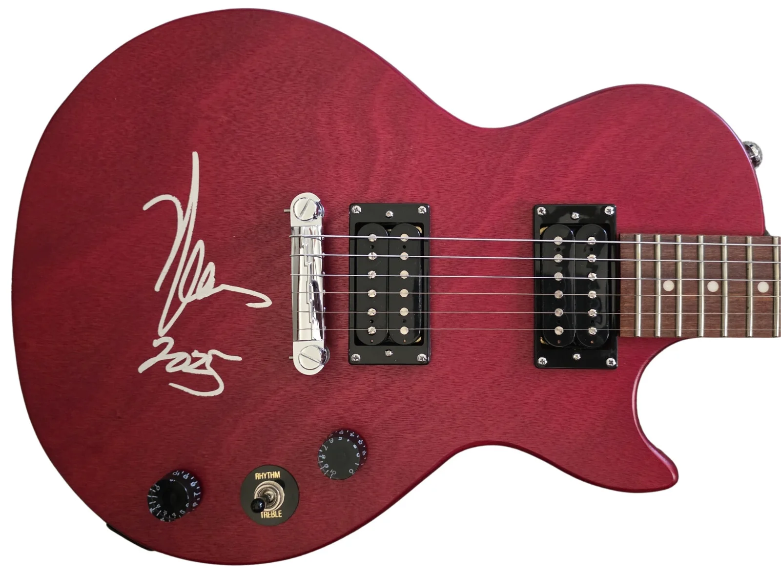 Neal Schon Journey Signed Epiphone Les Paul Guitar COA Exact Proof Autographed, image 3