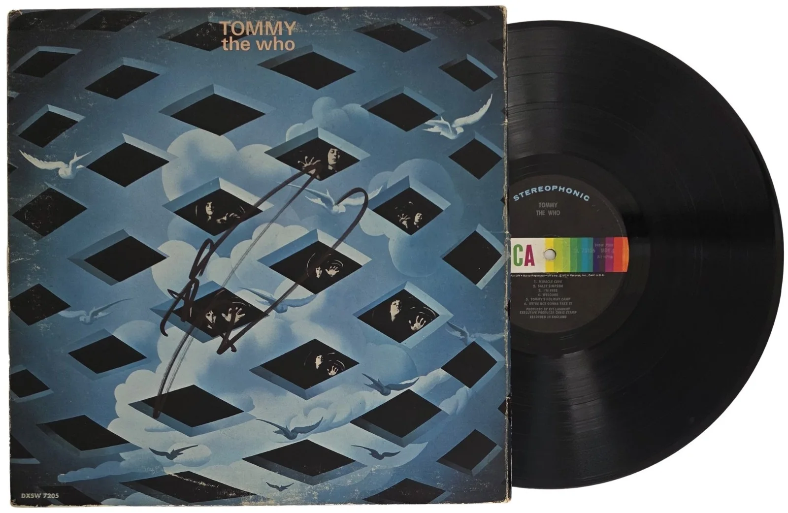 Pete Townshend Signed The Who Tommy Album COA Proof Autographed Vinyl Record, image 2