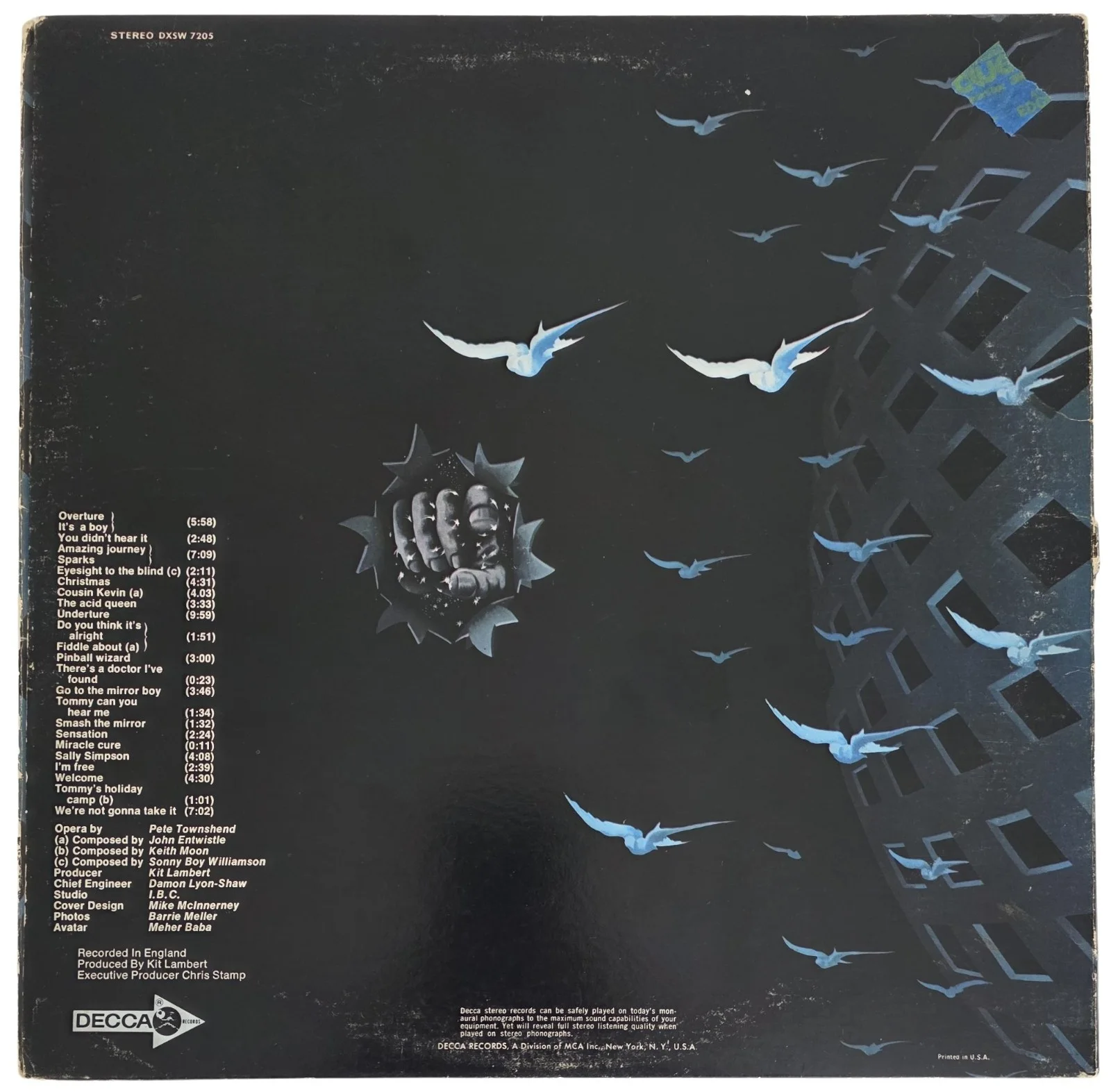 Pete Townshend Signed The Who Tommy Album COA Proof Autographed Vinyl Record, image 5