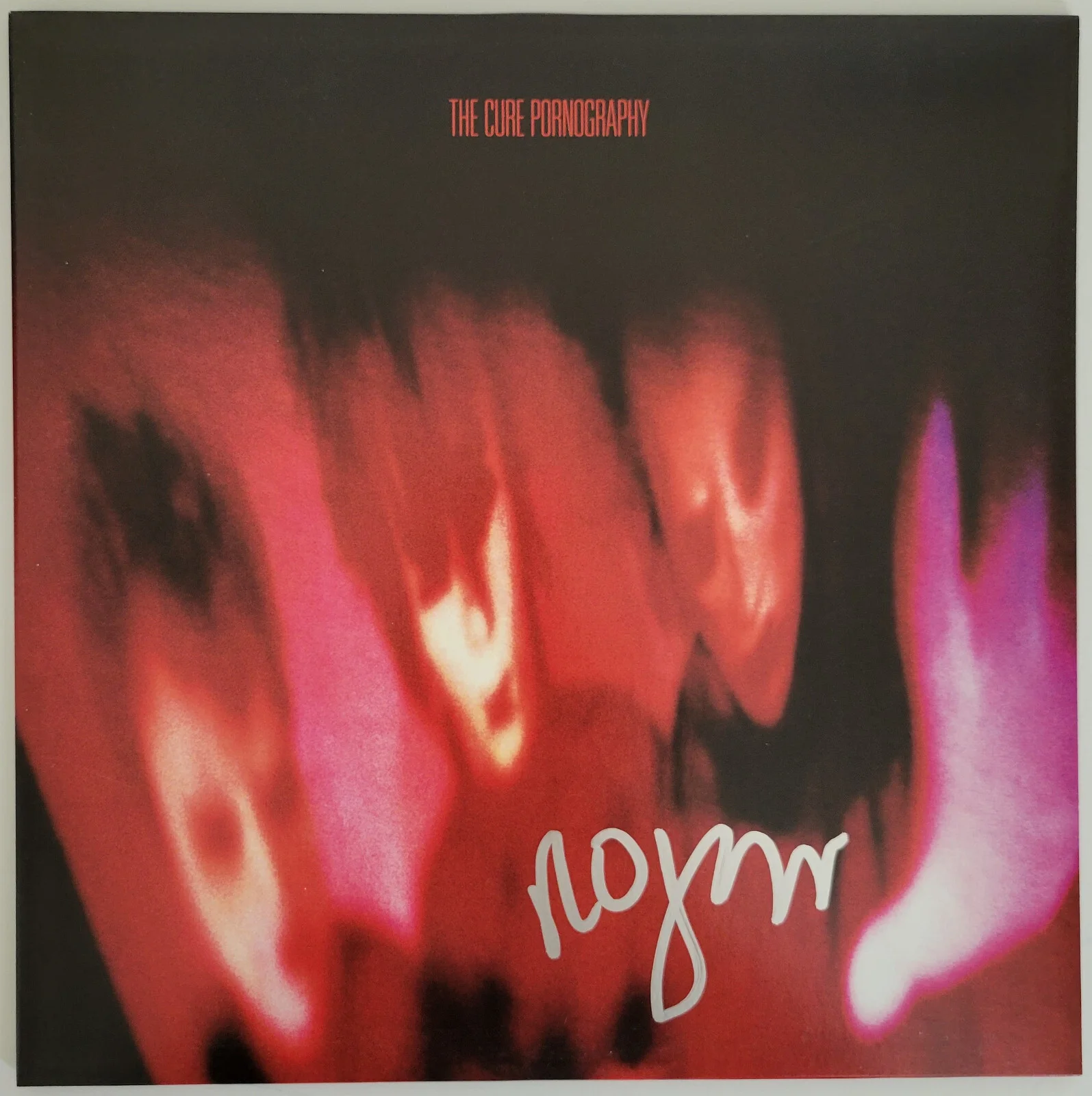 Robert Smith signed The Cure Pornography album, vinyl Record COA exact proof, изображение 5