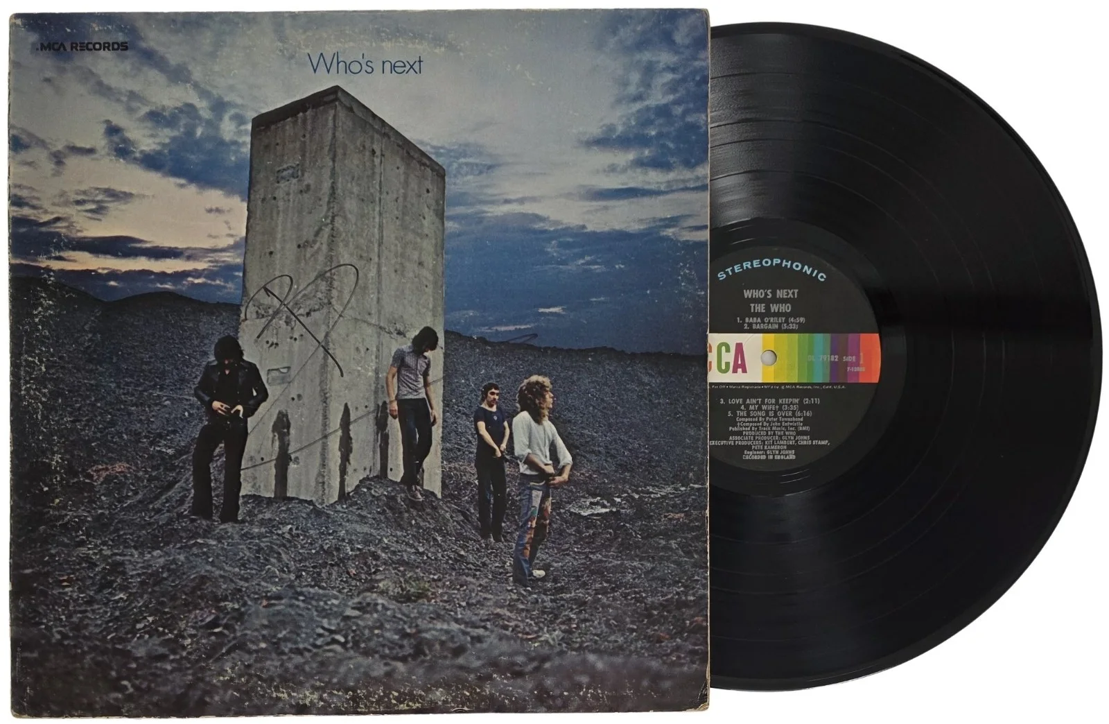 Pete Townshend Signed The Who Whos Next Album COA Proof Autographed Vinyl Record, image 2