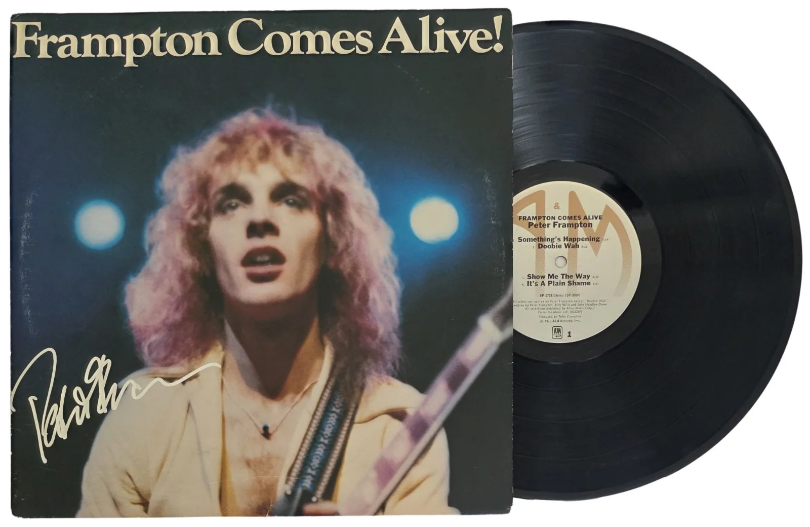 Peter Frampton Signed Frampton Comes Alive Album COA Proof Autographed Vinyl, image 2