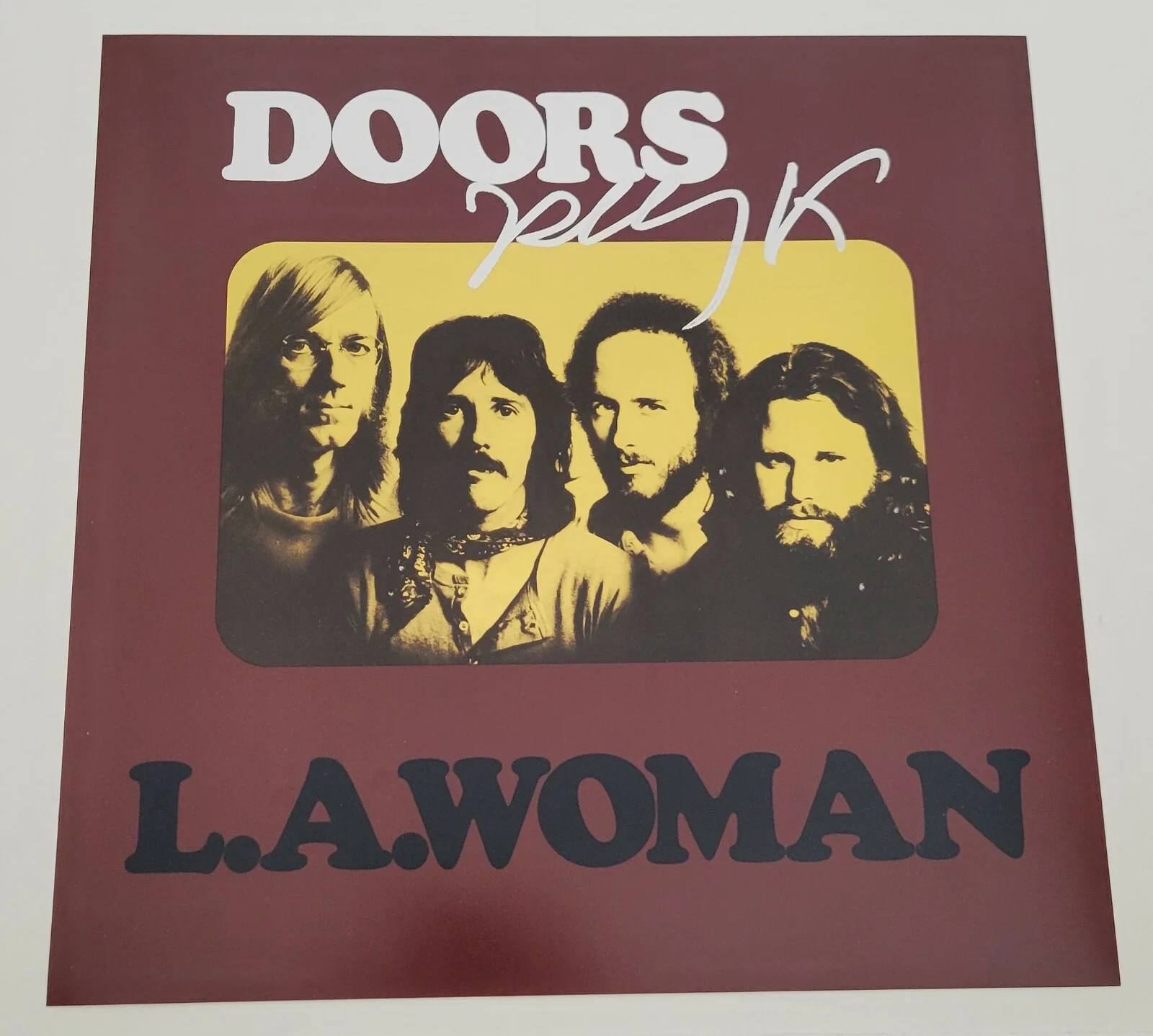 Robby Krieger signed The Doors L.A. Woman 12x12 album photo COA proof autograph, изображение 2