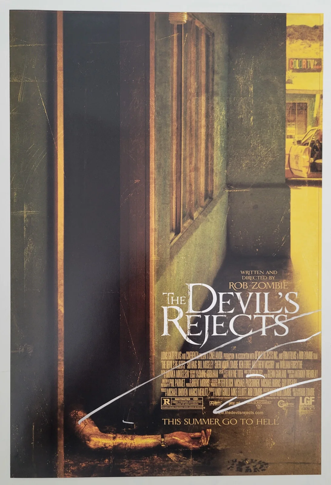 Rob Zombie — Rob Zombie signed The Devils Rejects 12x18 movie poster photo COA exact Proof, image 2