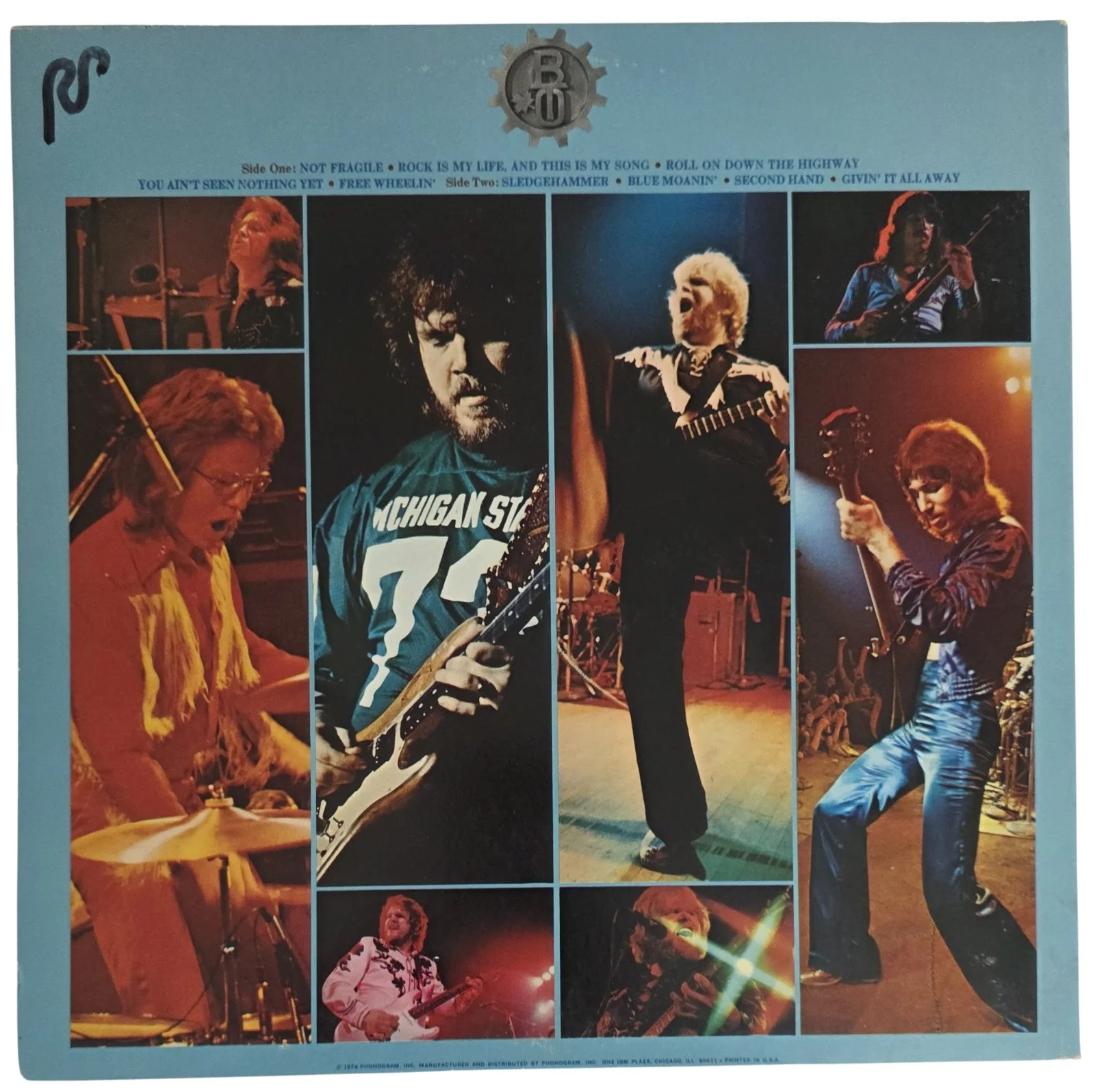 Randy Bachman Signed Bachman-Turner Not Fragile Album COA Proof Autograph Vinyl, изображение 5