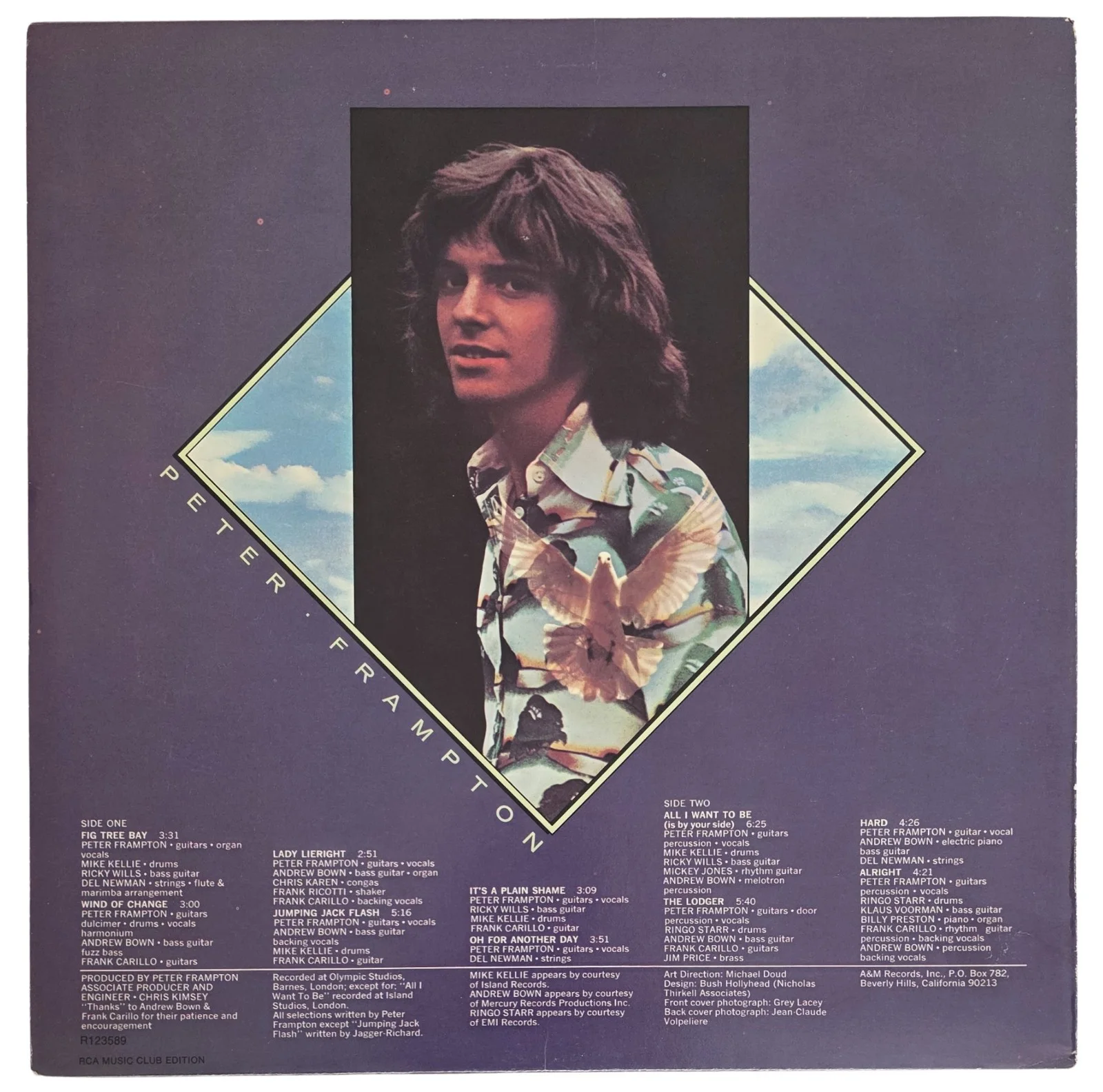 Peter Frampton Signed Wind of Change Album COA Proof Autographed Vinyl Record, изображение 5