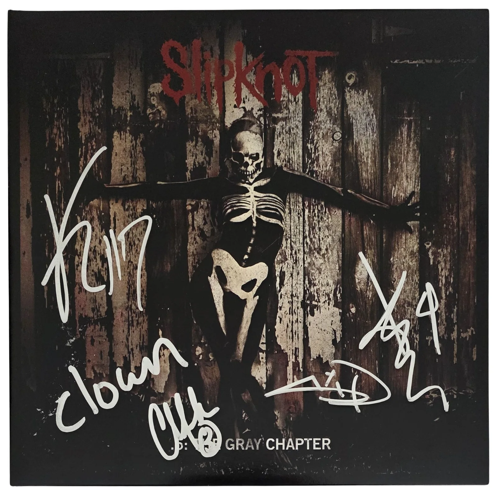 Slipknot Band Signed 5 The Gray Chapter Album COA Proof Autographed Vinyl Record, image 3