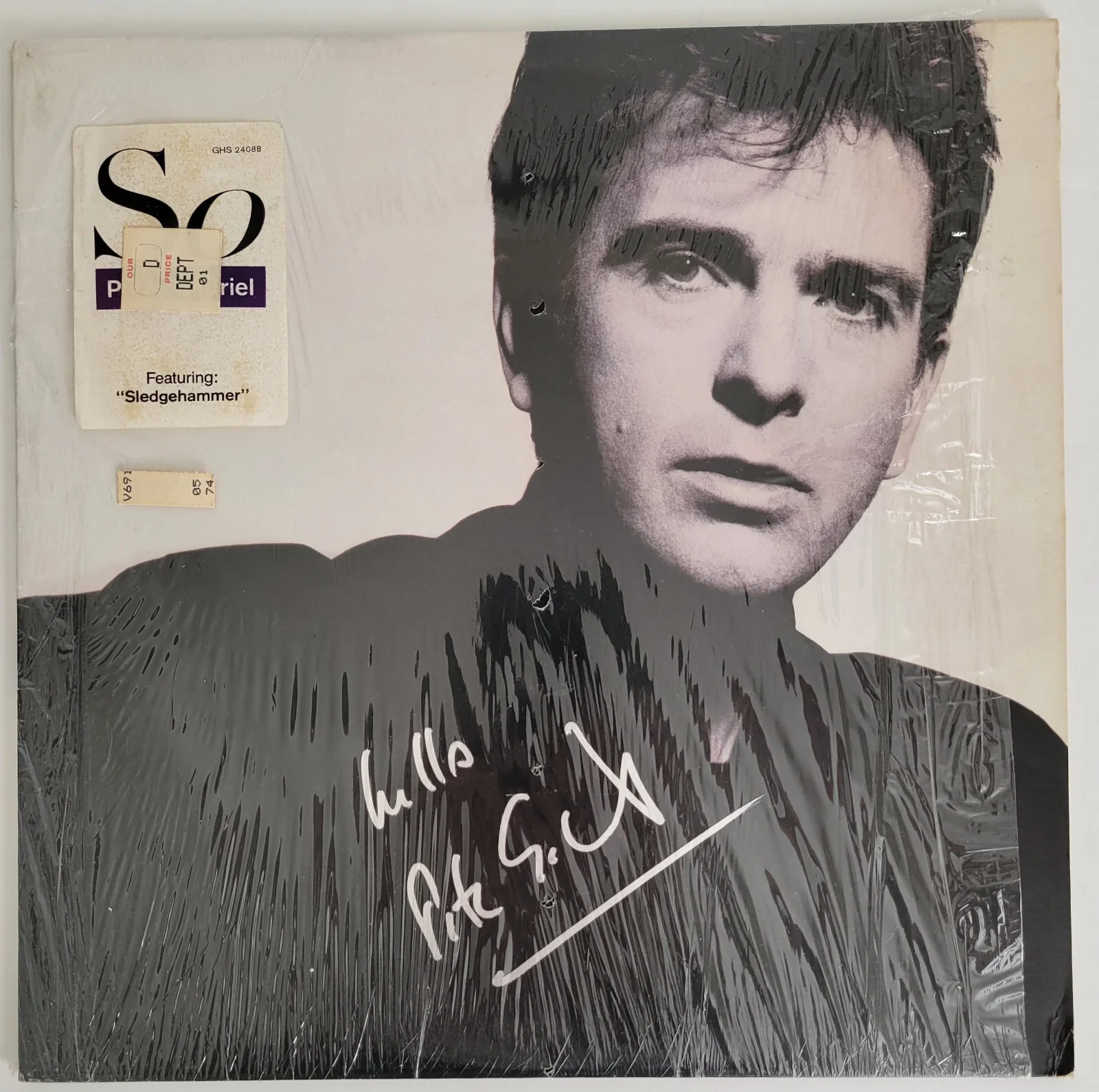 Peter Gabriel Signed So Album exact Proof COA Autographed Vinyl Record, image 4