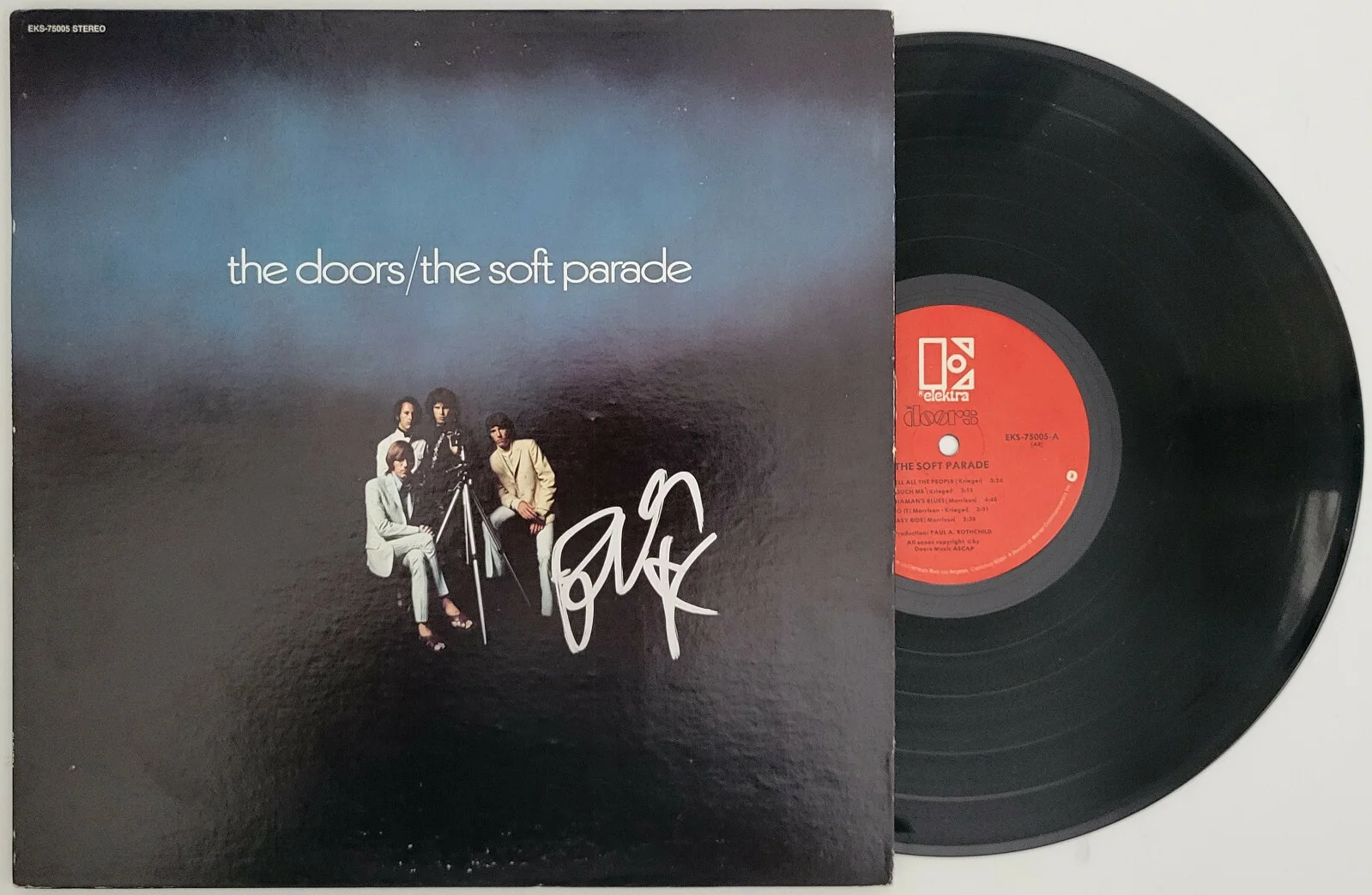Robby Krieger signed The Doors The Soft Parade album vinyl record COA proof auto, изображение 2