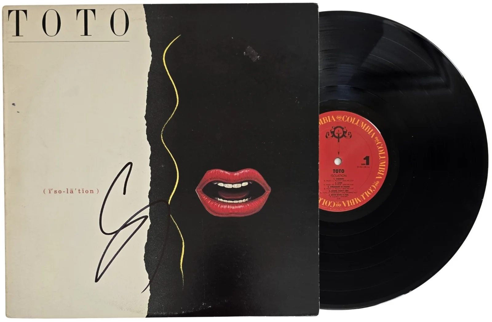 Steve Lukather Signed Toto Isolation Album COA Proof Autographed Vinyl Record, изображение 2