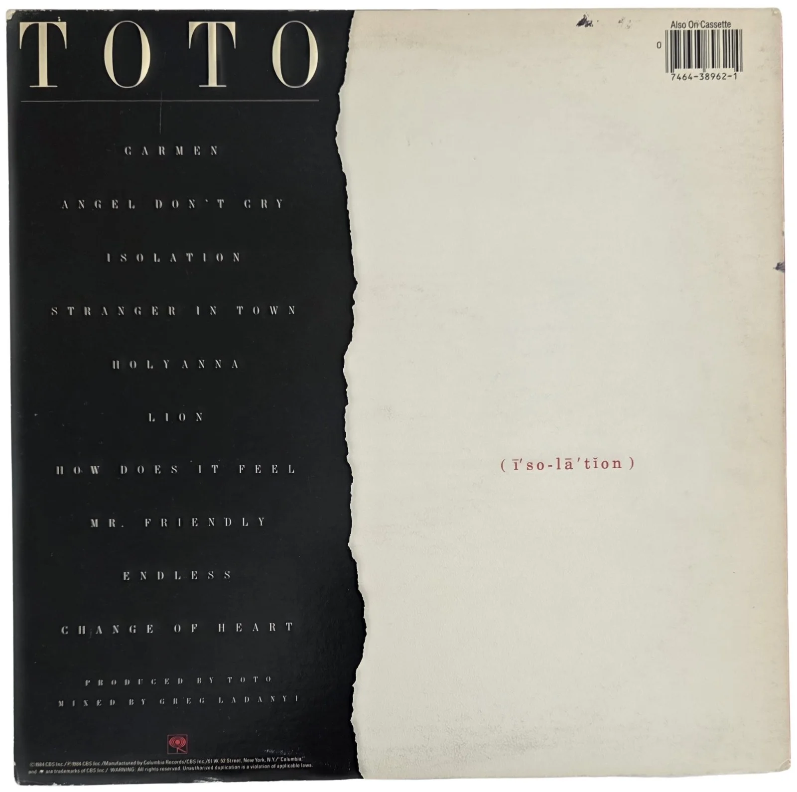 Steve Lukather Signed Toto Isolation Album COA Proof Autographed Vinyl Record, изображение 5