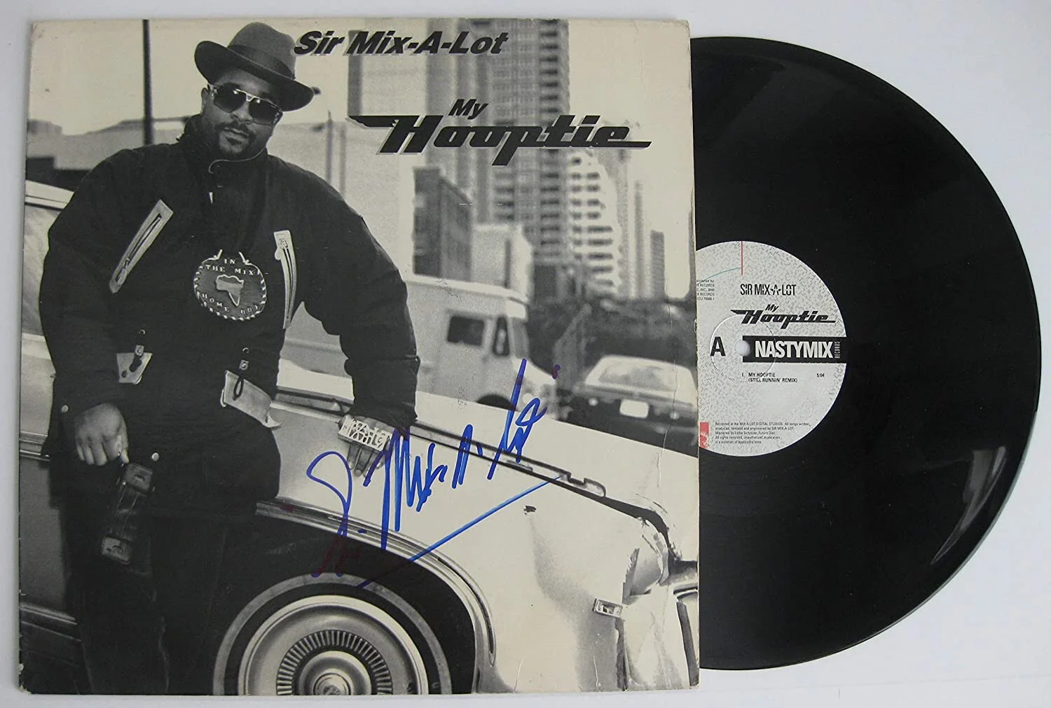 Sir Mix A Lot signed My Hooptie album vinyl record Baby Got Back proof Beckett, изображение 2