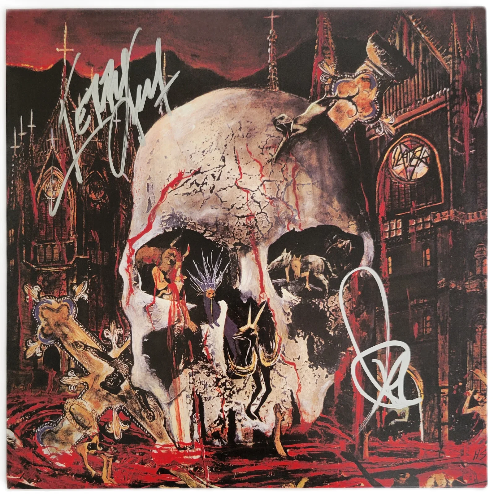Slayer Signed South of Heaven Album COA Exact Proof Autographed Vinyl Record, изображение 3