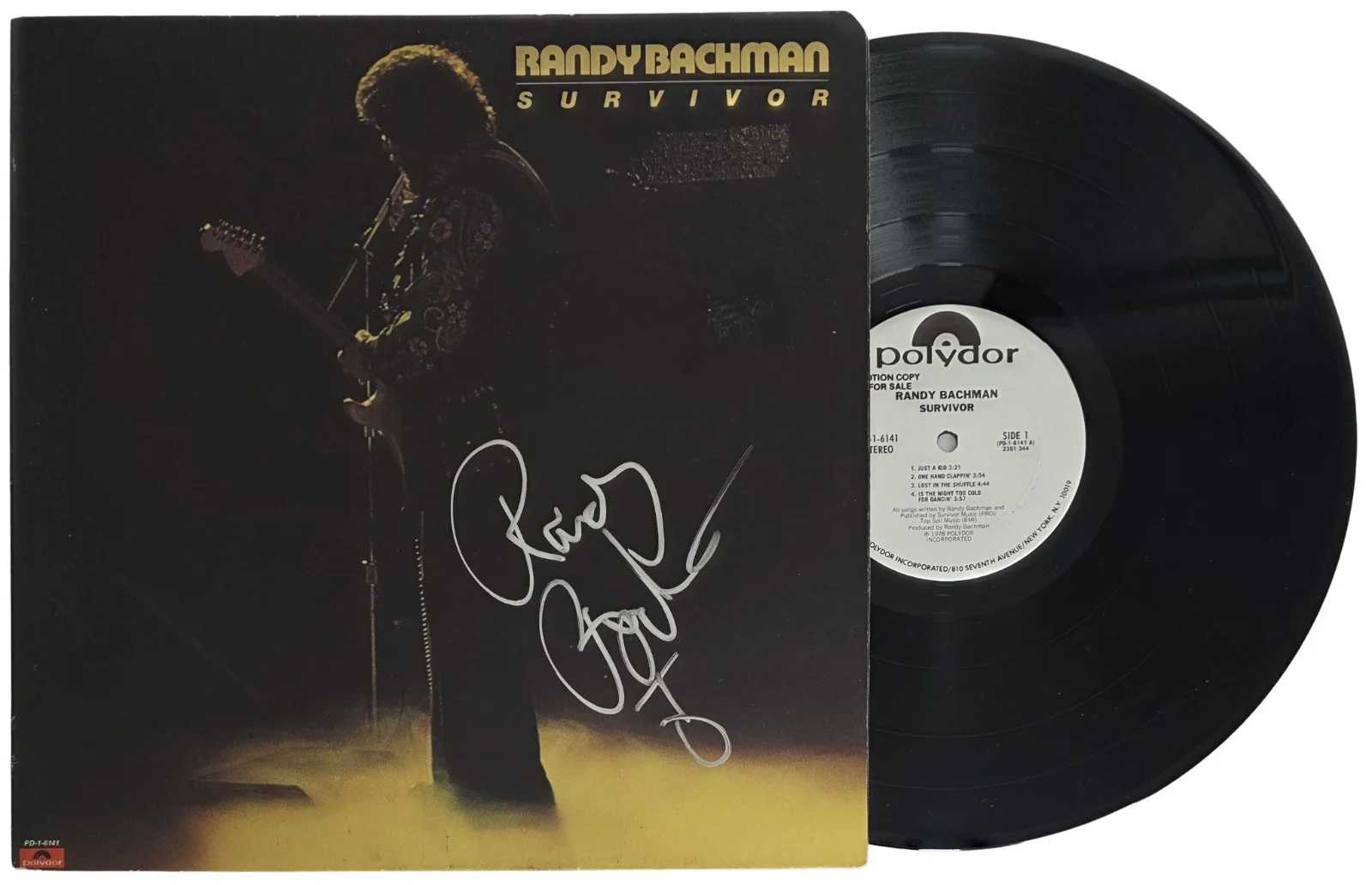 Randy Bachman Signed Survivor Album COA Exact Proof Autographed Vinyl Record, изображение 2