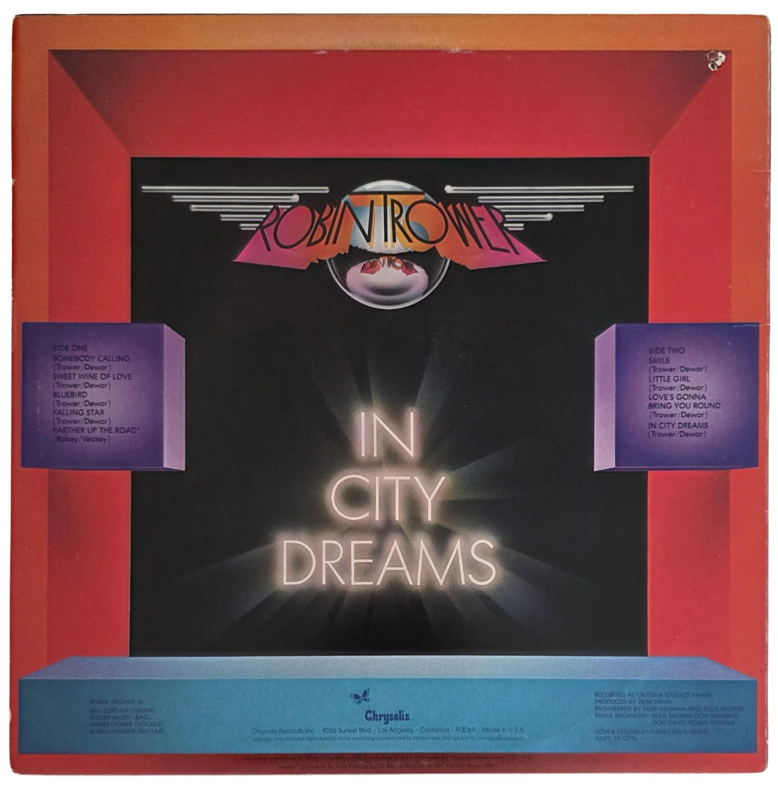 Robin Trower Signed In City Dreams Album COA Proof Autographed Vinyl Record, image 5