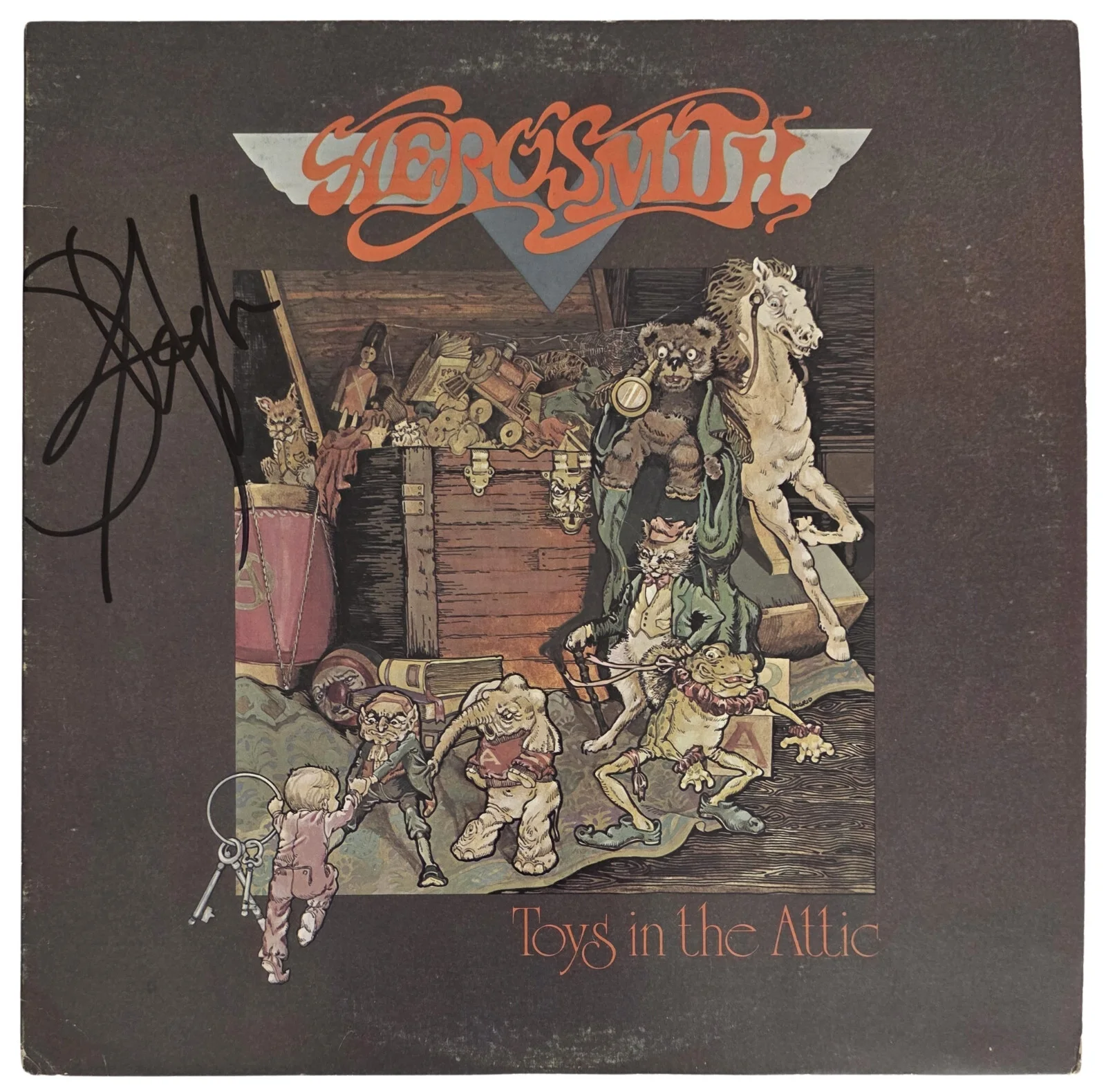 Steven Tyler Signed Aerosmith Toys in the Attic Album COA Proof Autograph Vinyl, изображение 3