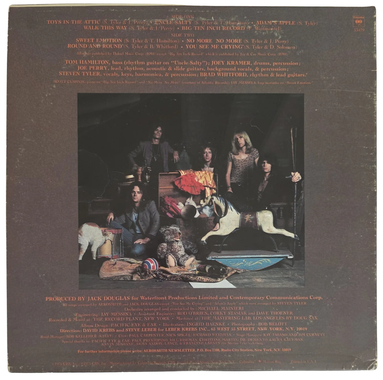 Steven Tyler Signed Aerosmith Toys in the Attic Album COA Proof Autograph Vinyl, изображение 4