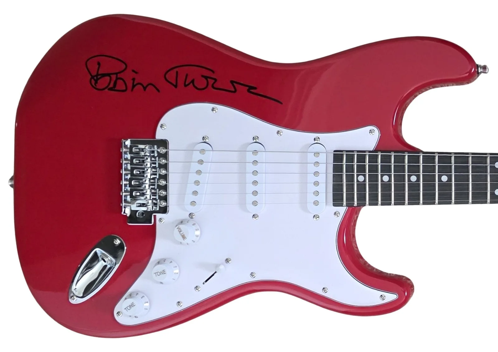 Robin Trower Signed Full Size Electric Guitar COA Exact Proof Autographed, image 2