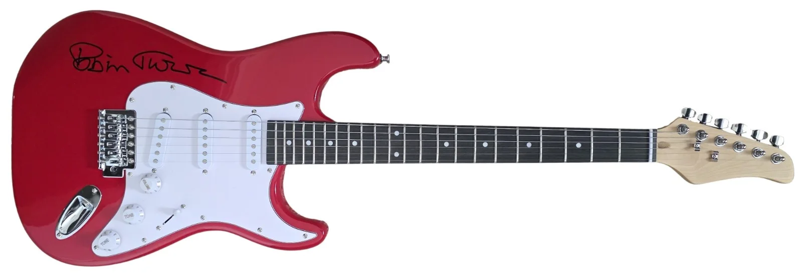 Robin Trower Signed Full Size Electric Guitar COA Exact Proof Autographed, image 4