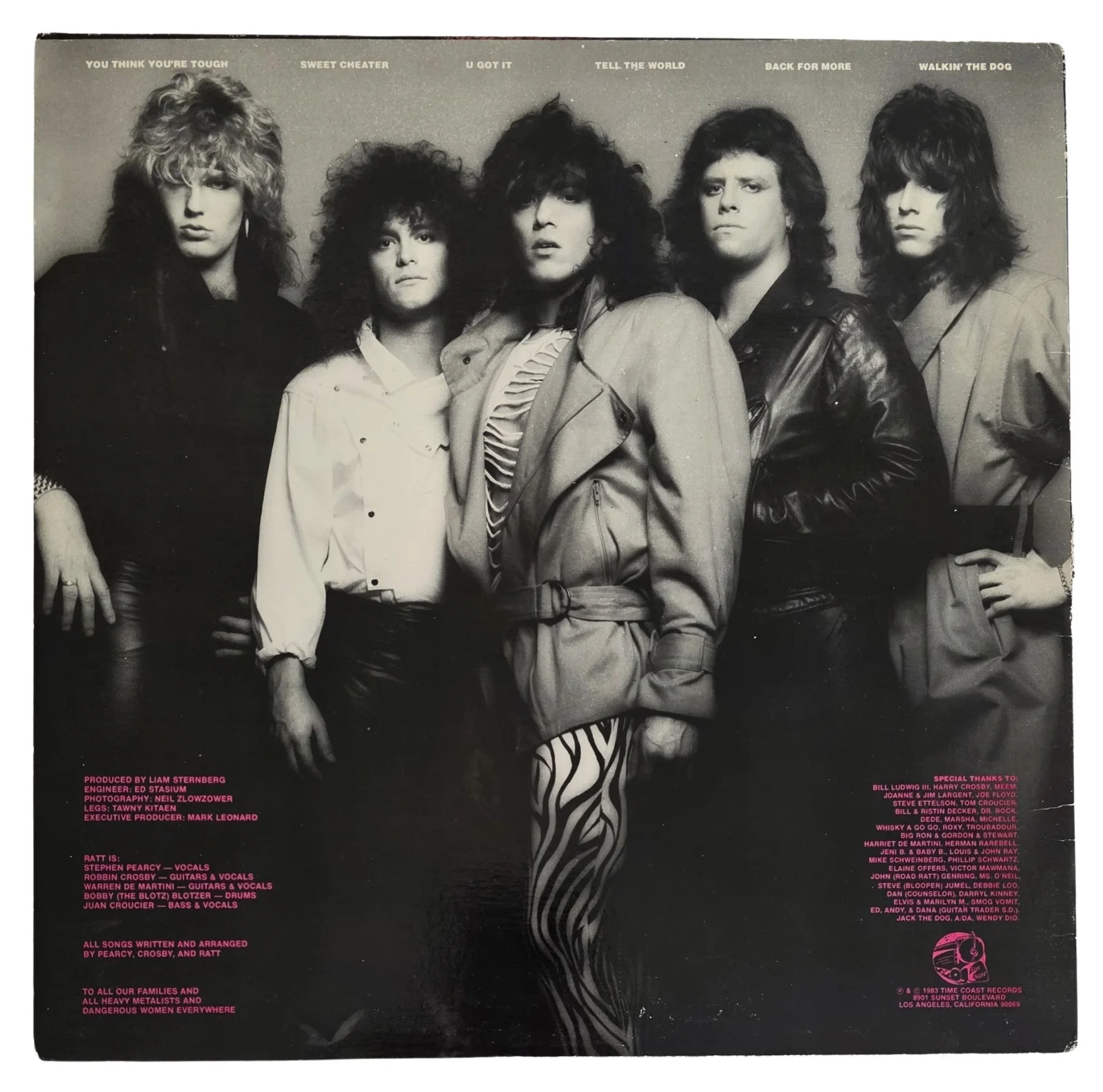 Stephen Pearcy Warren DeMartini Signed Ratt Album Proof COA Autographed Vinyl, image 4