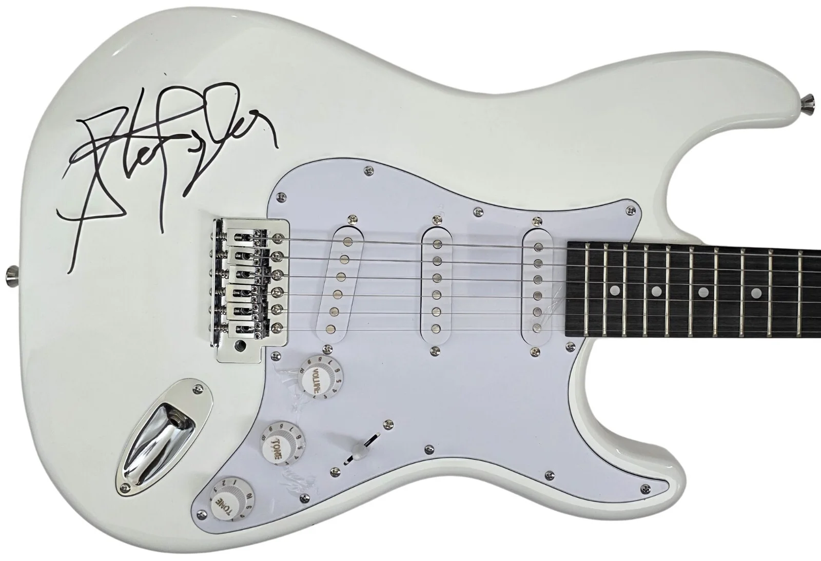 Steven Tyler Signed Electric Guitar COA Exact Proof Autographed Aerosmith Singer, изображение 3