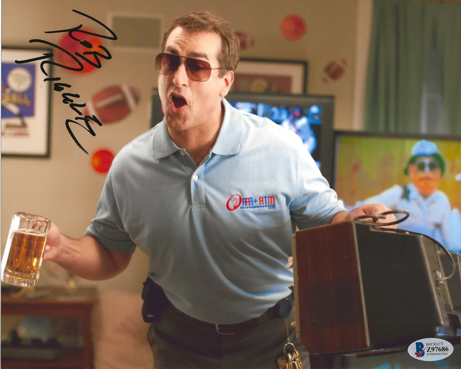 Rob Riggle — Rob Riggle Actor Comedian signed 8x10 photo Beckett COA proof autographed., изображение 2