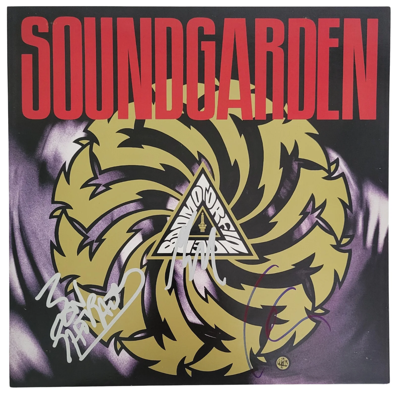 Soundgarden Signed Badmotorfinger Album COA Proof Autographed Vinyl Record, image 3