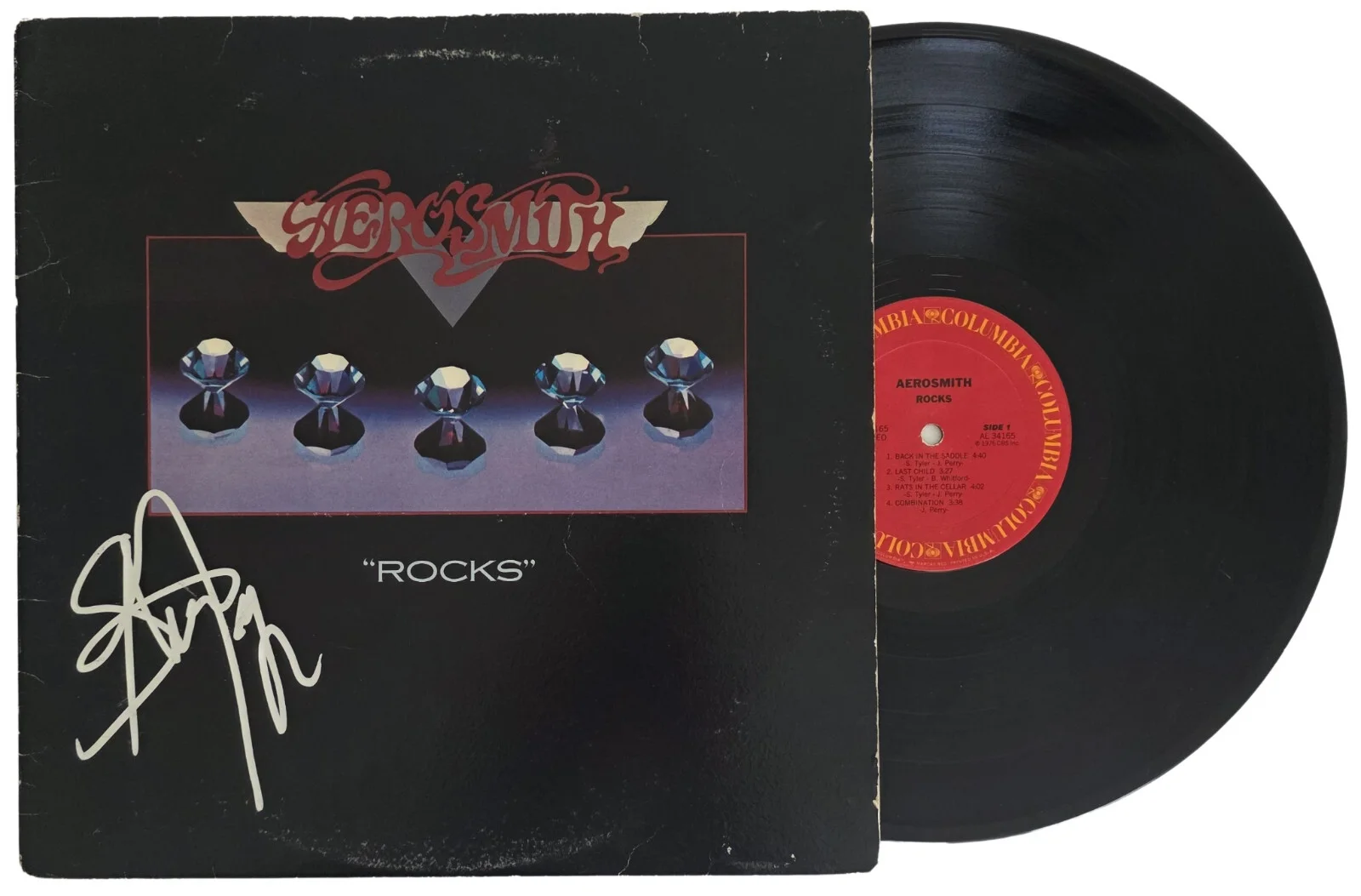 Steven Tyler Signed Aerosmith Rocks Album COA Proof Autographed Vinyl Record, image 2