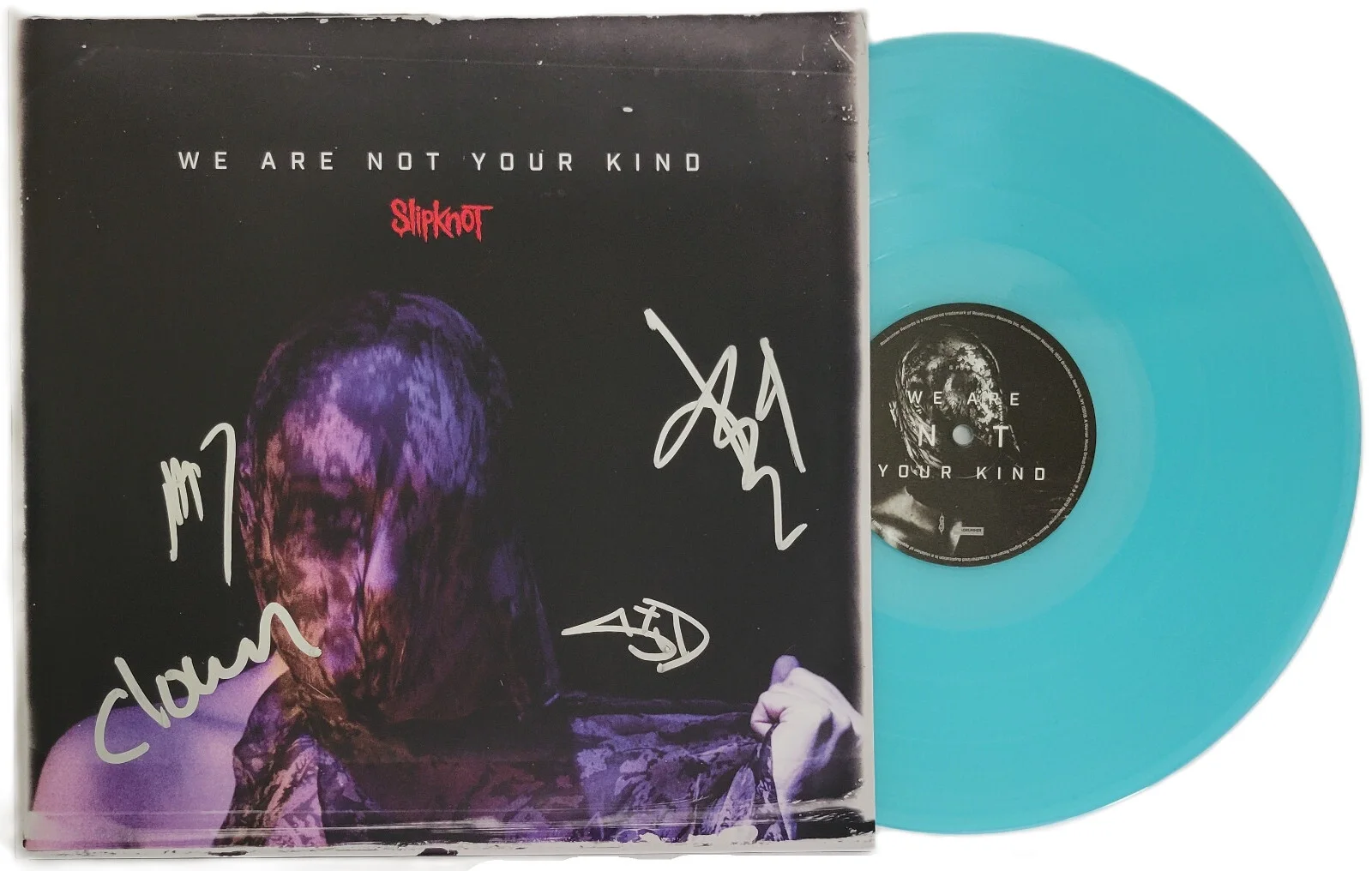 Slipknot Metal Band Signed We Are Not Yor Kind Album COA Proof Auto Vinyl Record, изображение 2