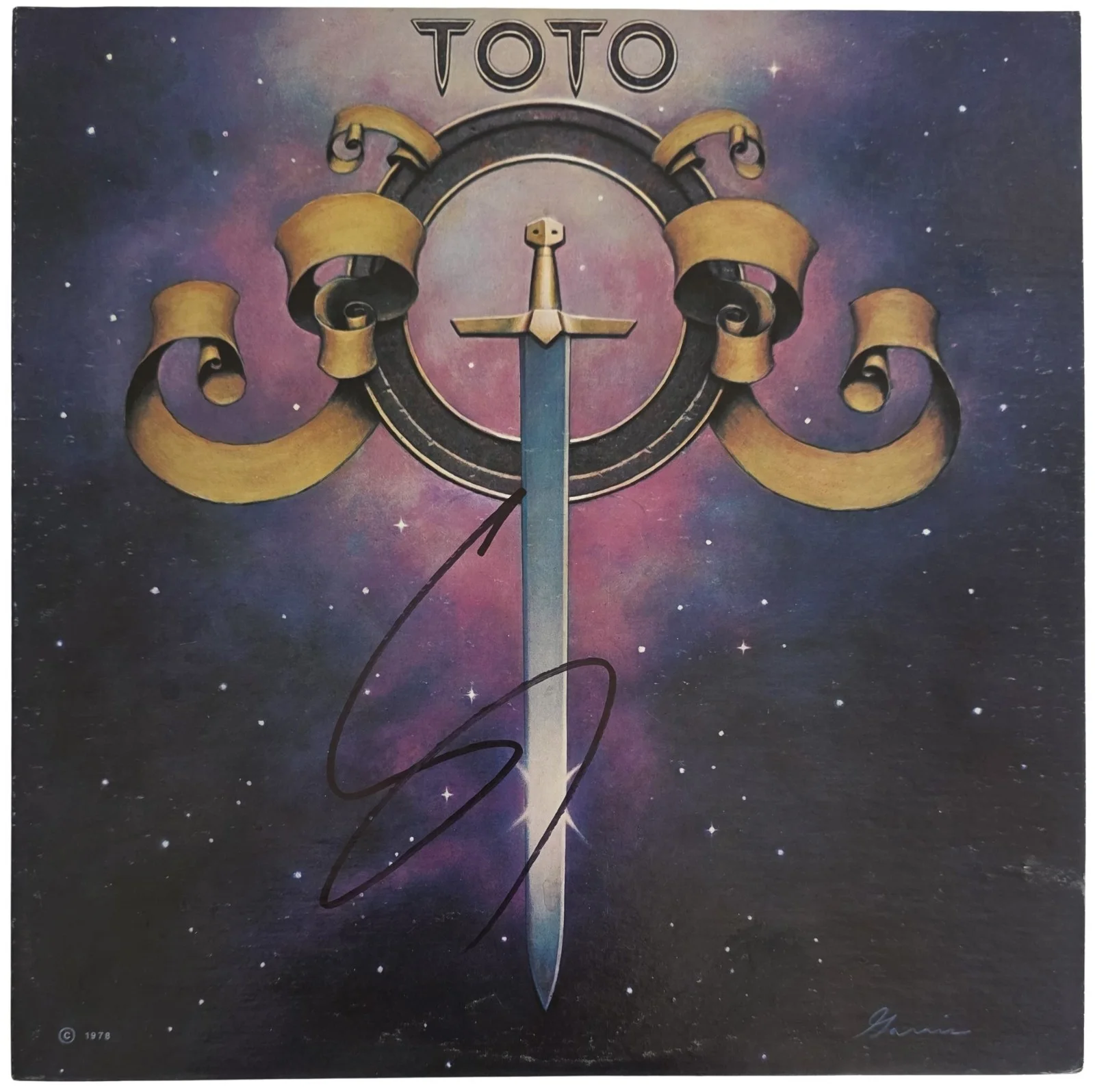 Steve Lukather Signed Toto Album COA Exact Proof Autographed Vinyl Record, image 3