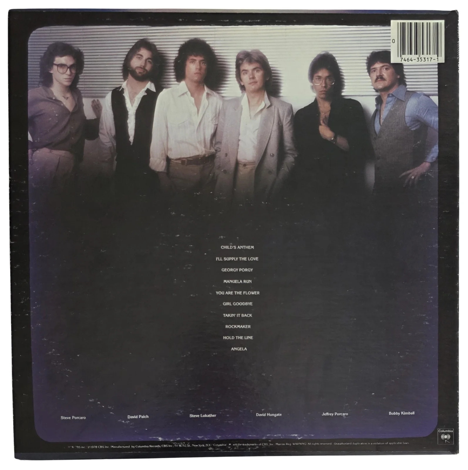Steve Lukather Signed Toto Album COA Exact Proof Autographed Vinyl Record, image 5