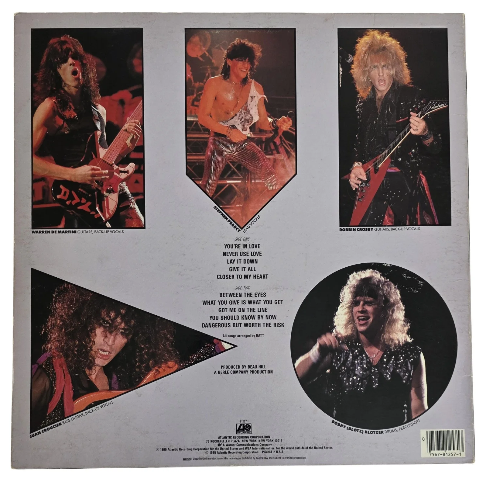 Stephen Pearcy Warren DeMartini Signed Ratt Invasion of Your Privacy Album Proof, изображение 5