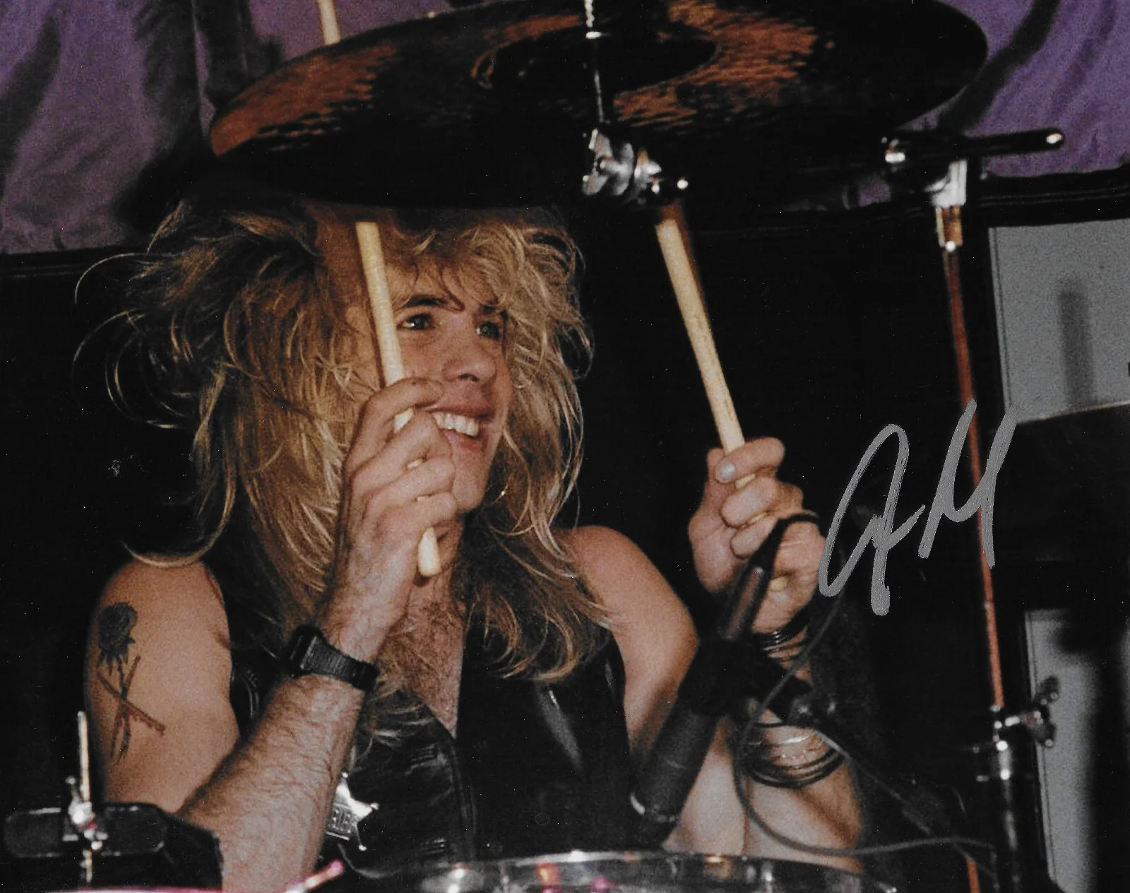 Steven Adler Guns N Roses Drummer signed 8x10 photo proof COA autographed. G.N.R, изображение 2