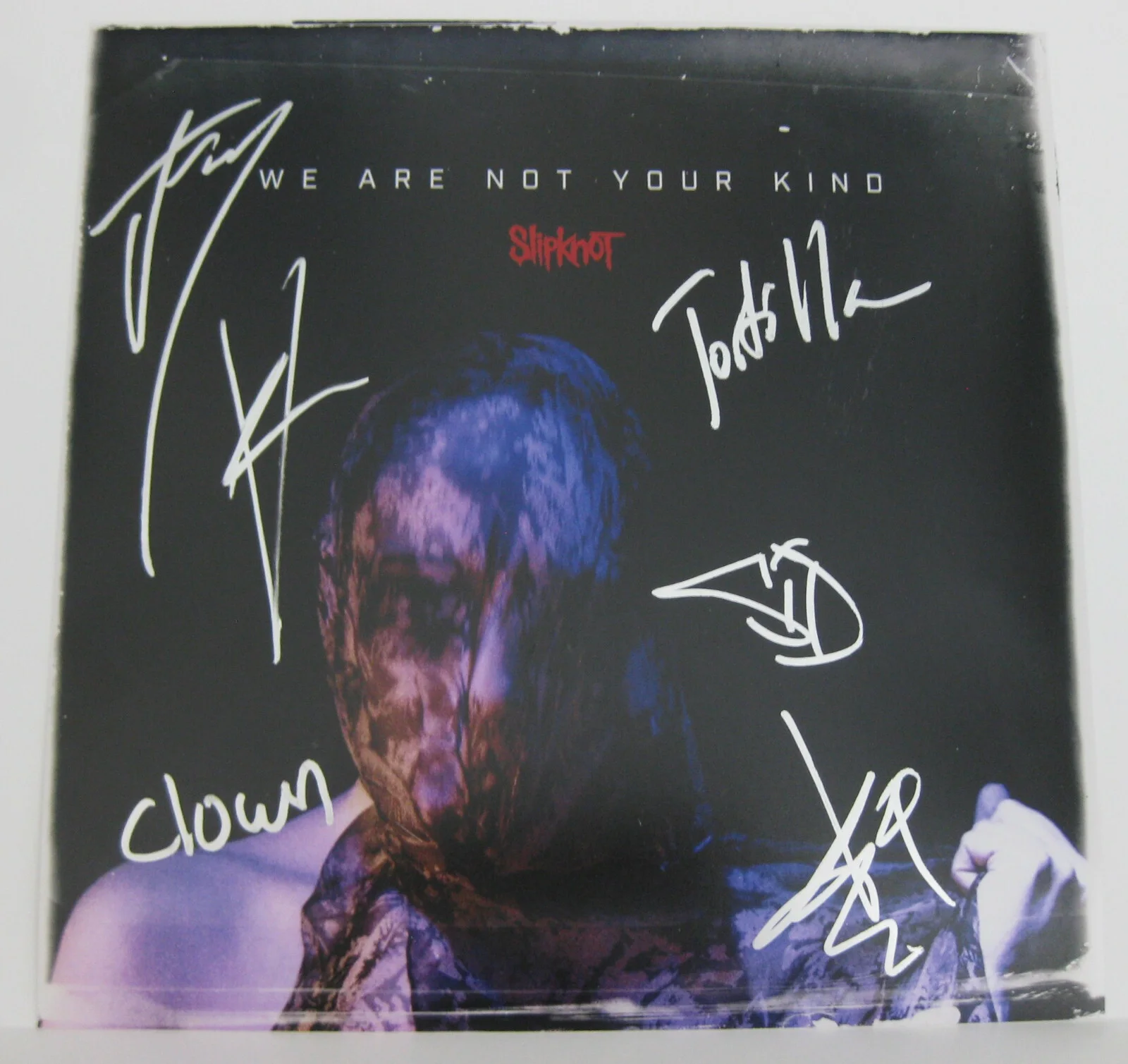 Slipknot metal band signed autographed 12x12 photo,Clown,Wilson,New Guy, Proof, изображение 2