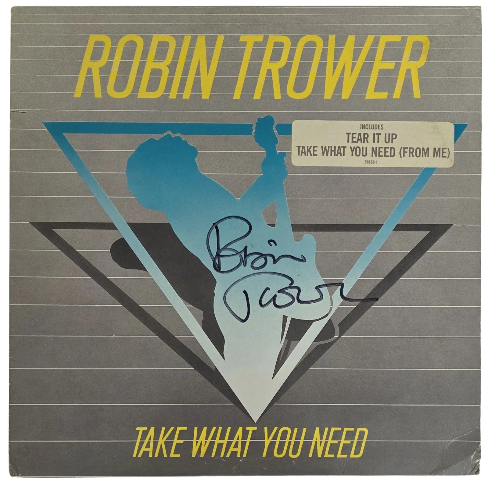 Robin Trower Signed Take What You Need Album COA Proof Autographed Vinyl Record, изображение 4