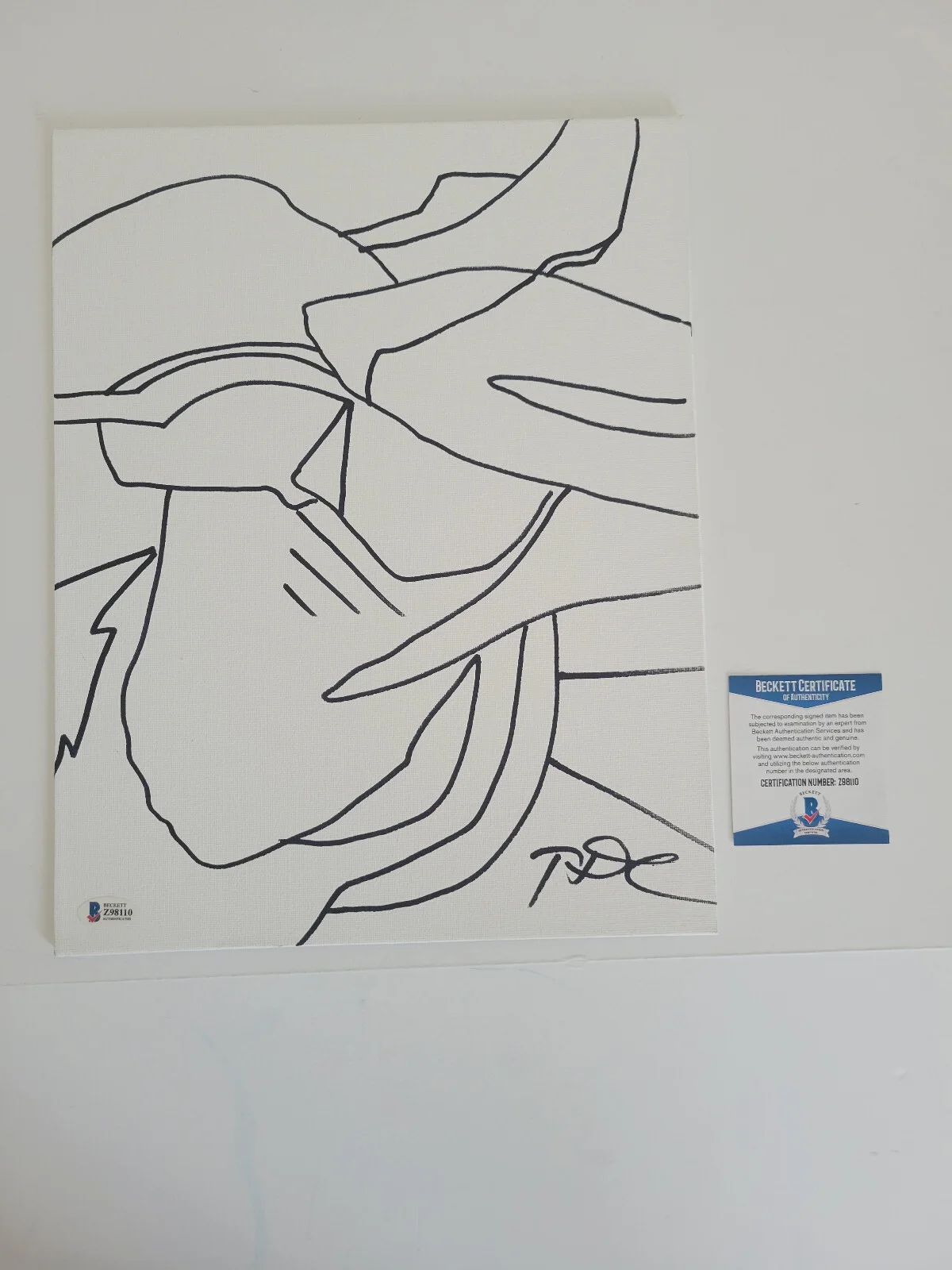 Todd Diciurcio signed 11x14 original sketch,exact Proof Beckett COA autographed, изображение 4
