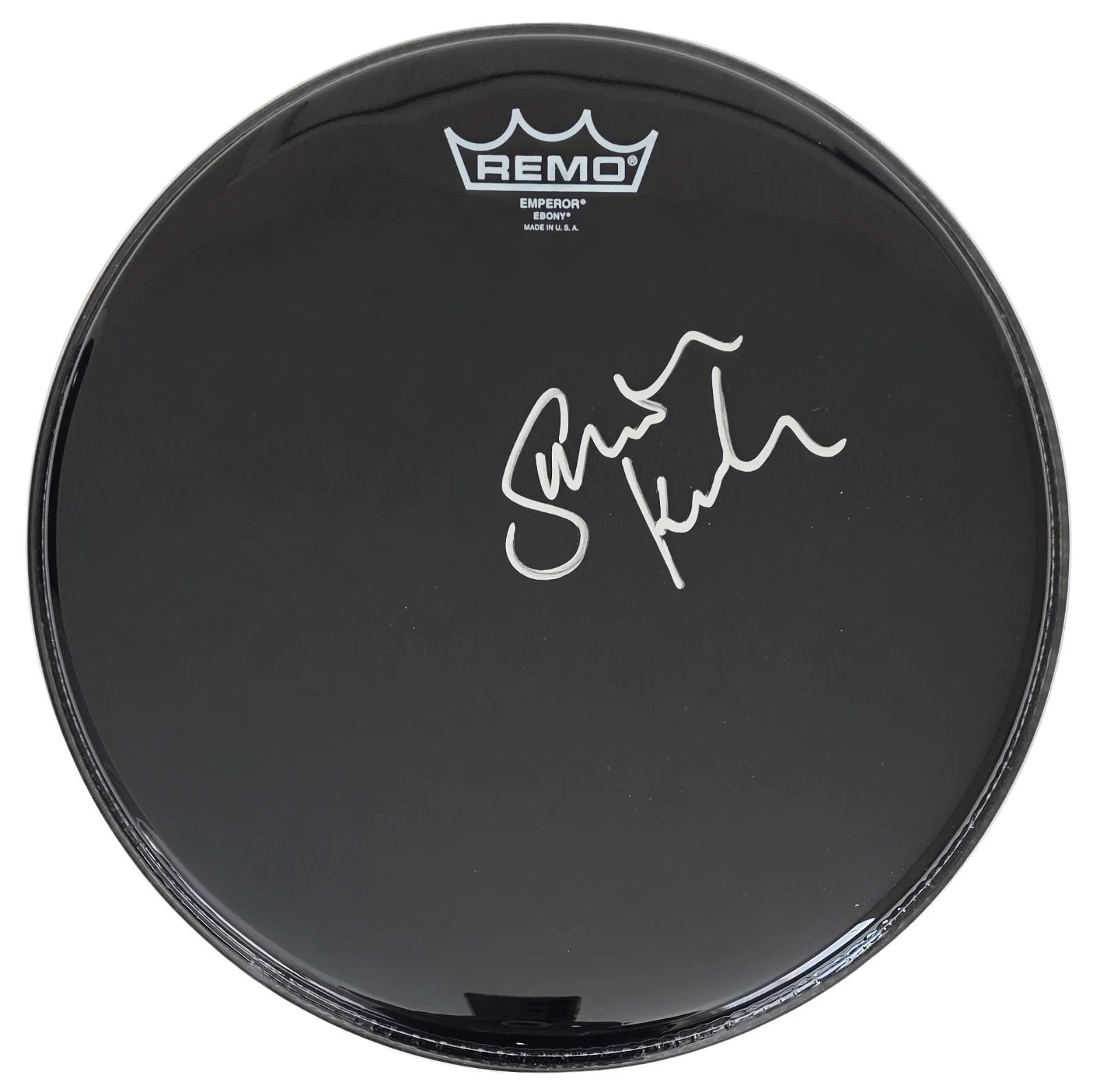 Simon Kirke Signed 12'' Remo Drumhead COA Exact Proof Autographed Bad Company, image 2