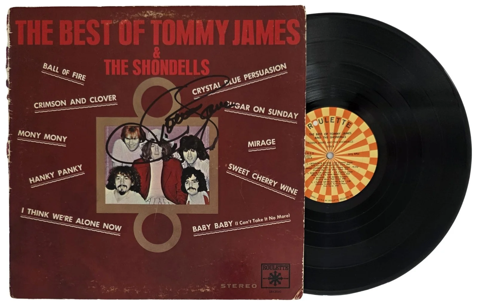 Tommy James Signed Best of The Shondells Album Proof Autographed Vinyl Record, изображение 2
