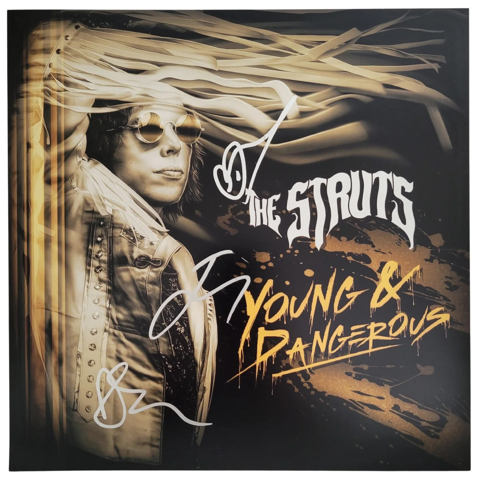 The Struts Band Signed 12x12 Young & Dangerous Album Photo Proof COA Autographed, изображение 2