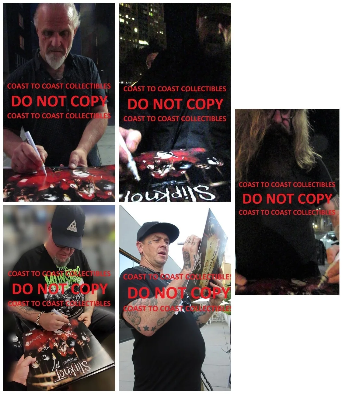 Slipknot Band Signed Album COA Exact Proof Autographed Vinyl Record, изображение 5
