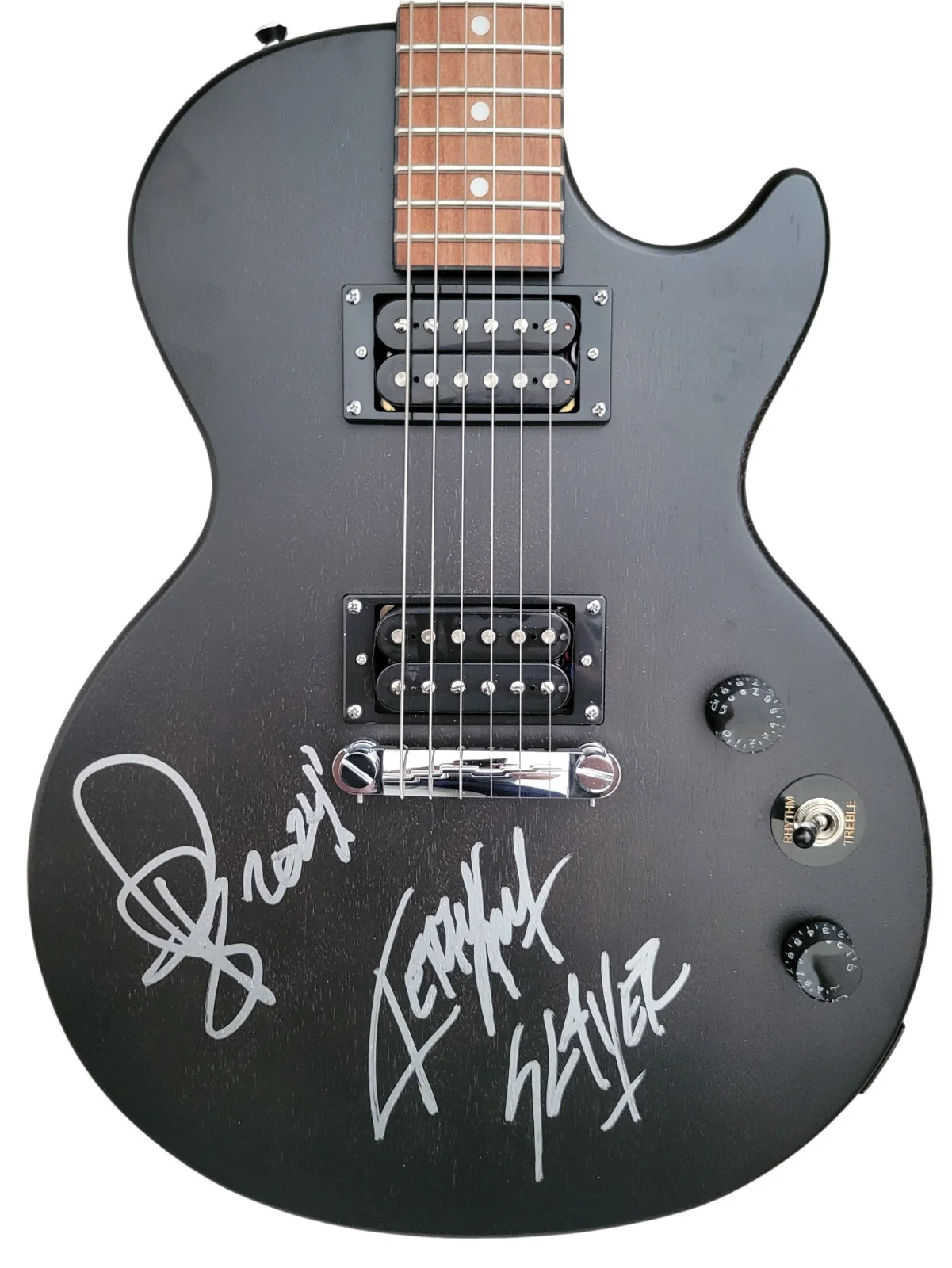 Tom Araya Kerry King Slayer Signed Les Paul Electric Guitar COA Proof Autograph, изображение 2