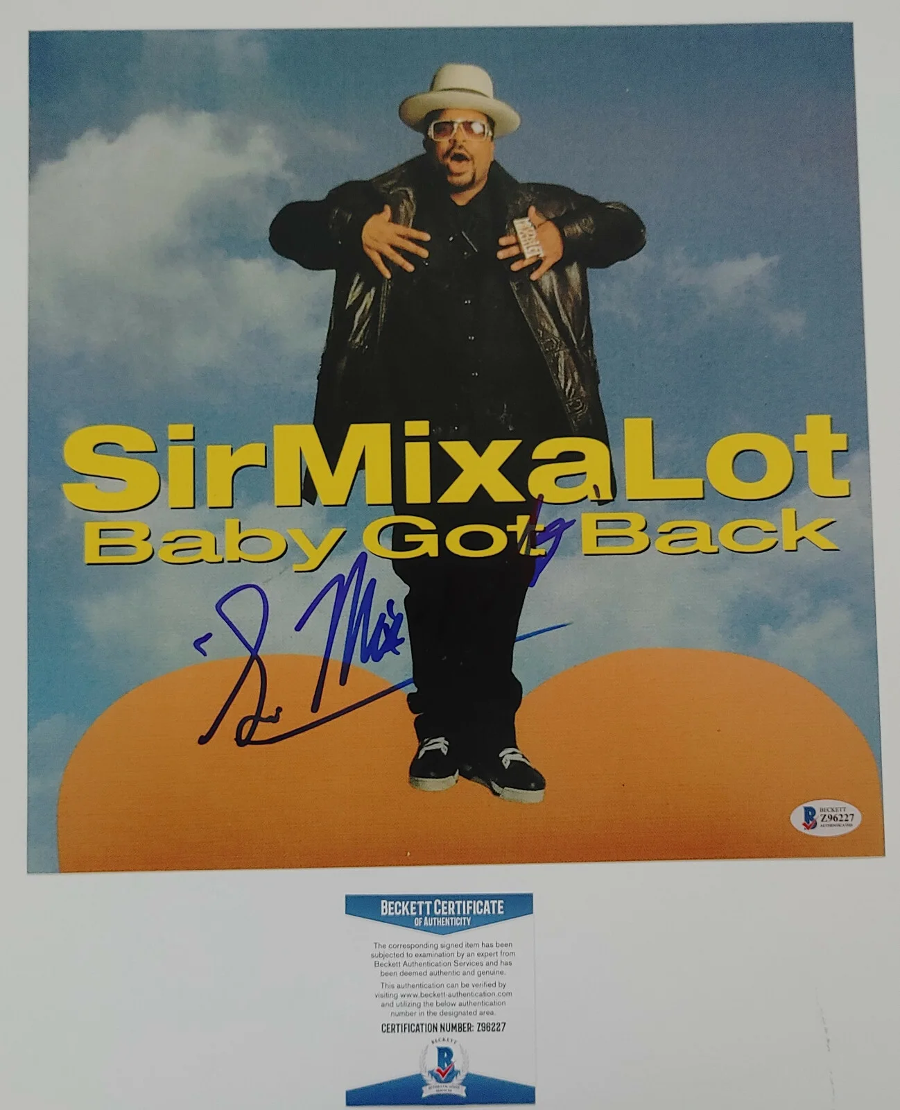 Sir Mix A Lot signed Baby Got Back 12x12 album photo COA exact proof Beckett BAS, изображение 3
