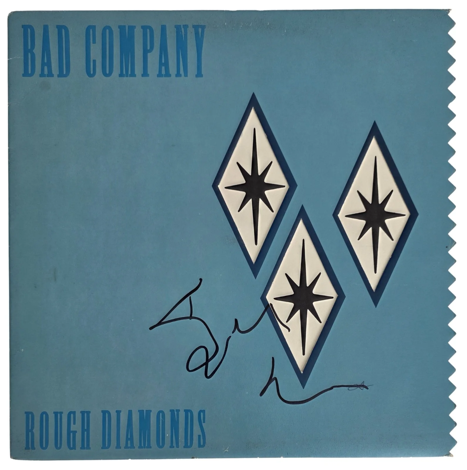 Simon Kirke Signed Bad Company Rough Diamonds Album COA Proof Autographed Vinyl, image 4