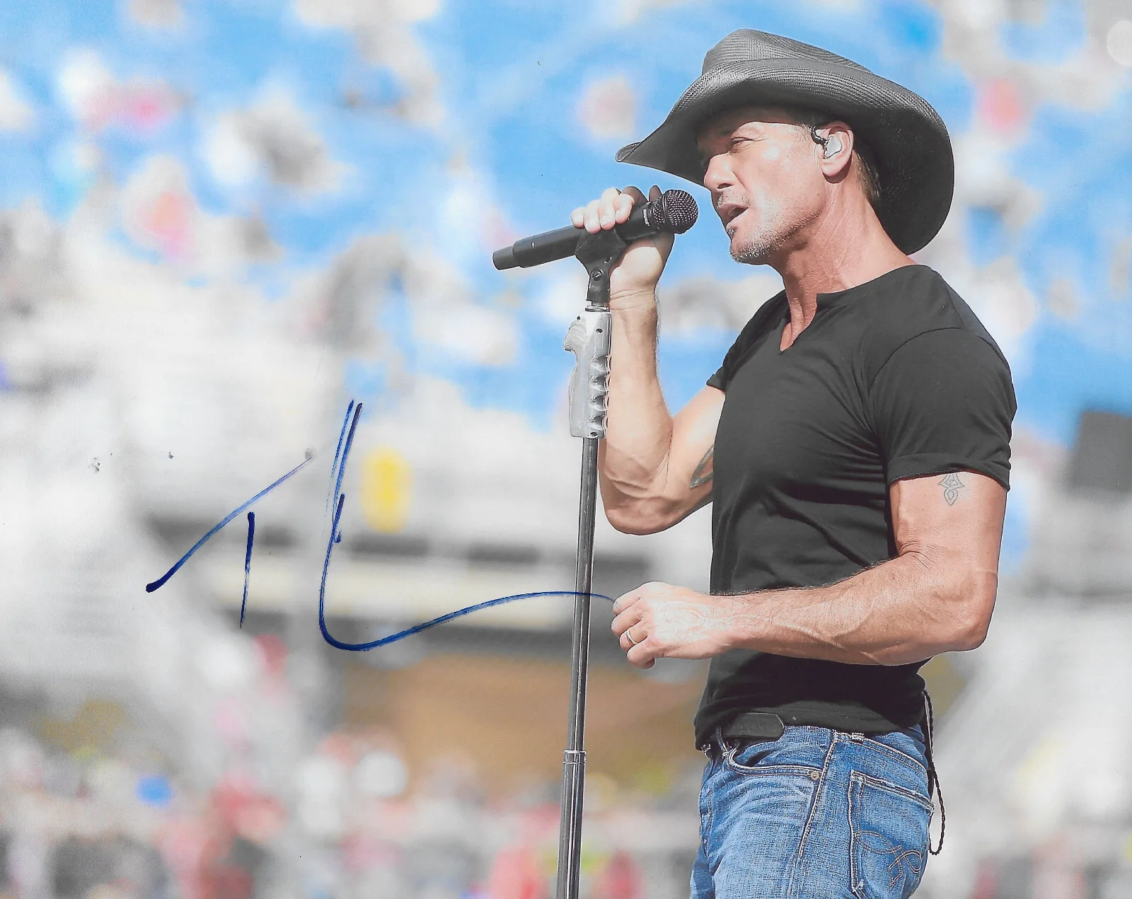 Tim McGraw Country music legend signed 8x10 photo COA exact Proof autographed., image 2