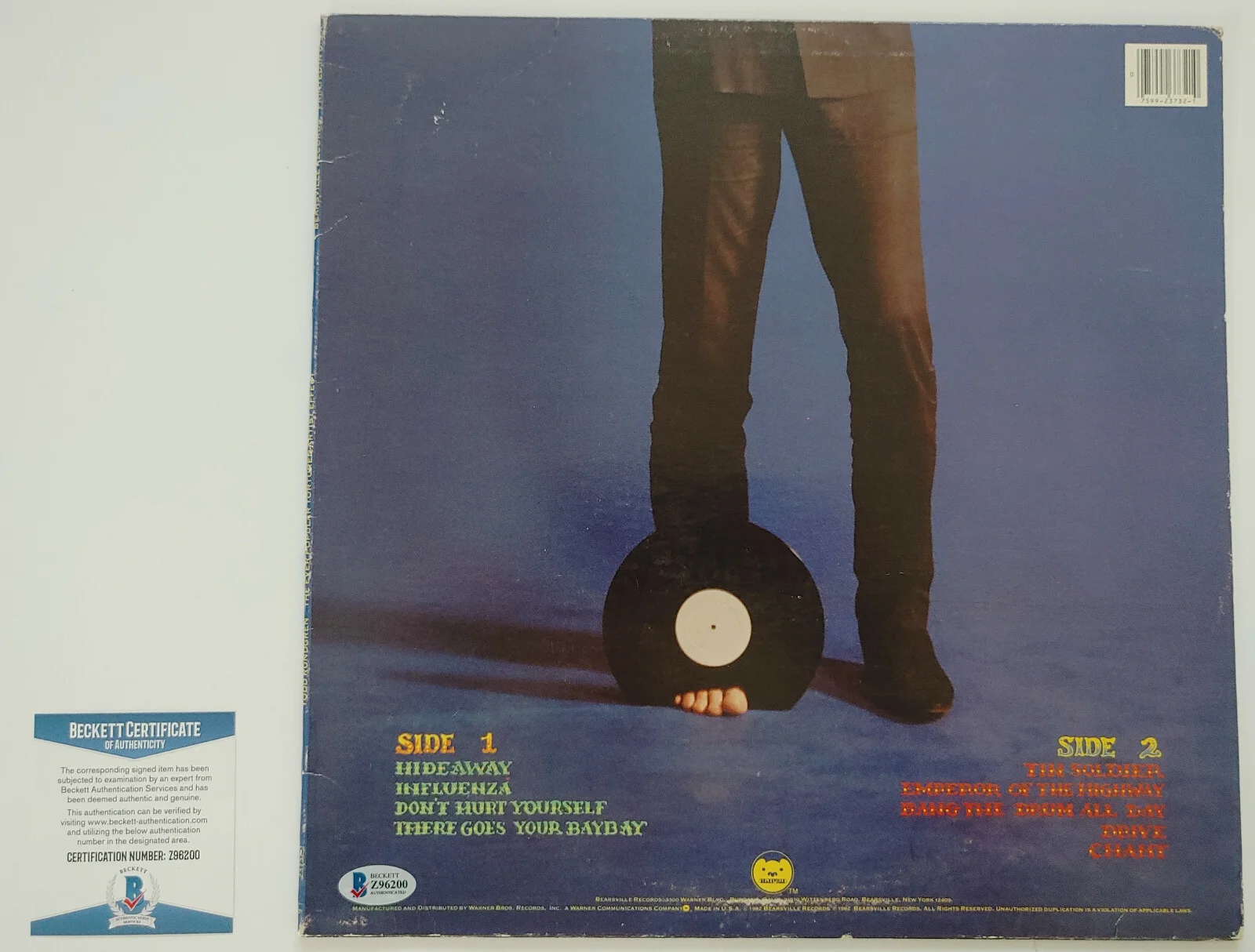 Todd Rundgren signed Tortured Artist Effect album vinyl record proof Beckett COA, image 4